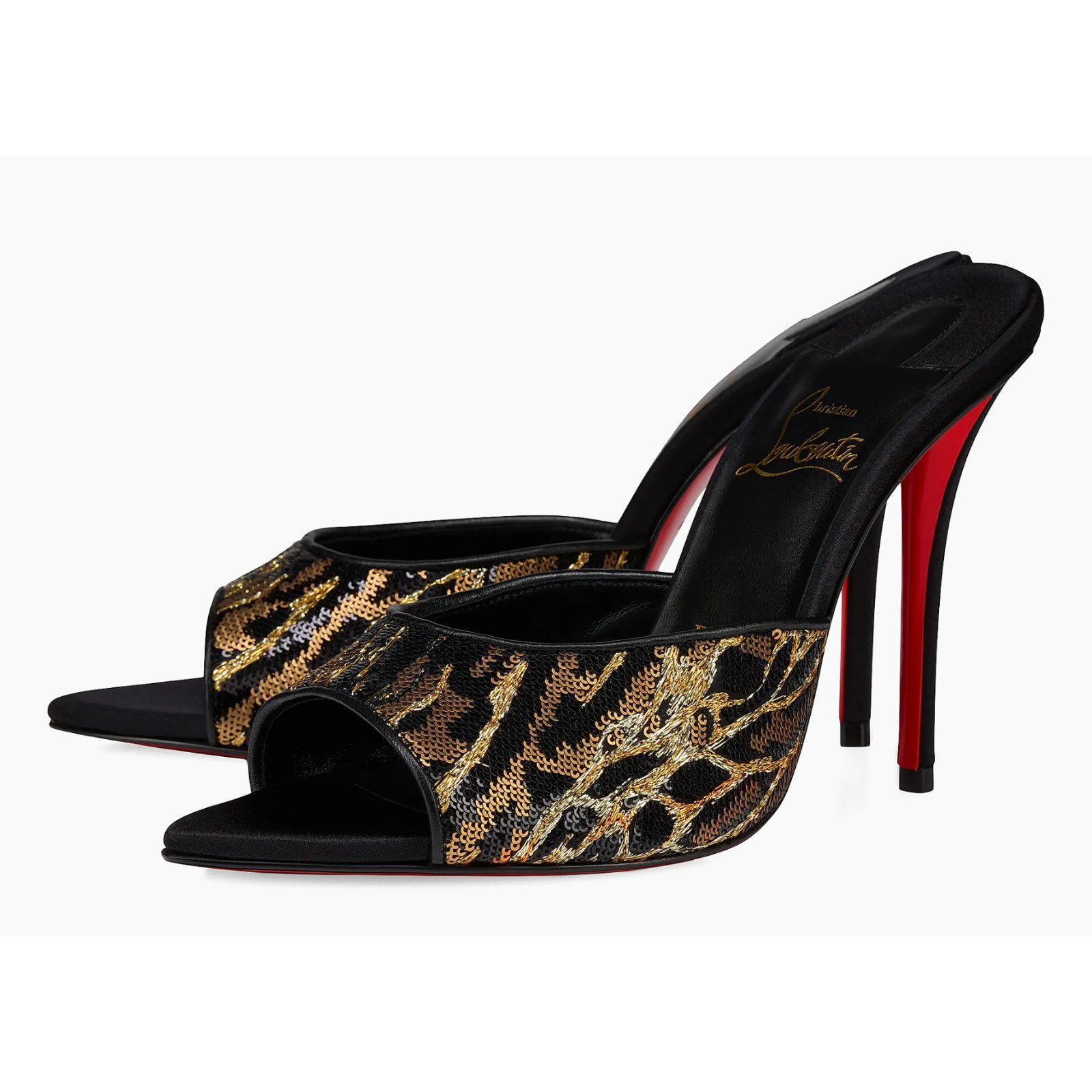 Christian Louboutin Christian Louboutin Miss Z Mule Ocelot Black Heel Pump 36.5 Size US 5.5 / IT 35.5 - 1 Thumbnail