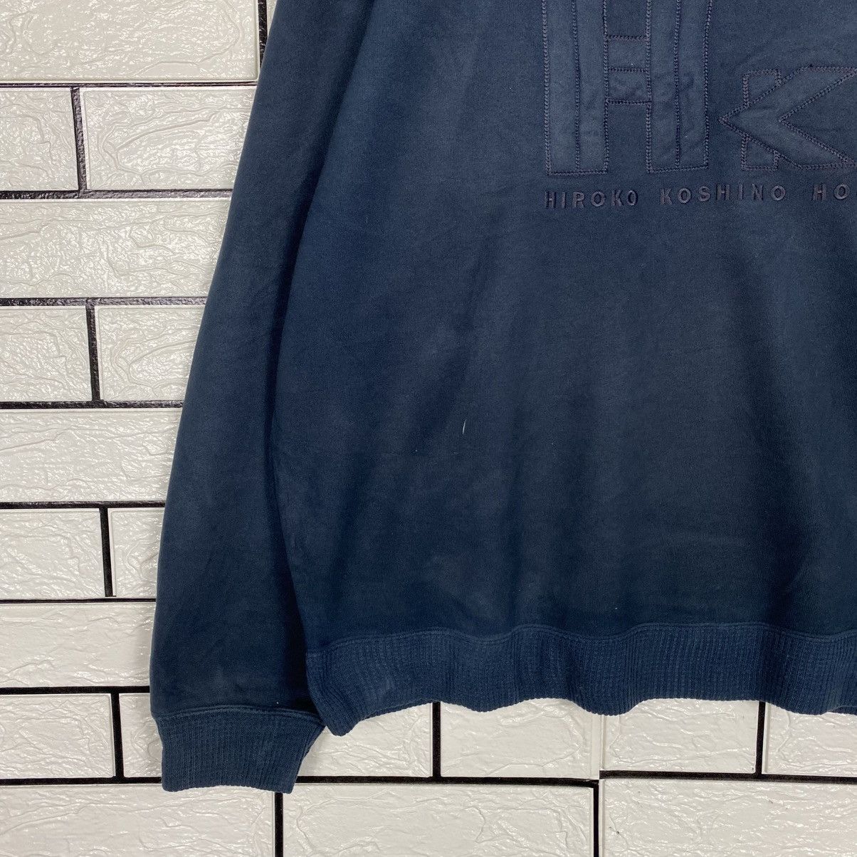 Japanese Brand 📌Vintage Sweatshirt Hiroko Koshino Homme Big Logo Size US L / EU 52-54 / 3 - 5 Thumbnail