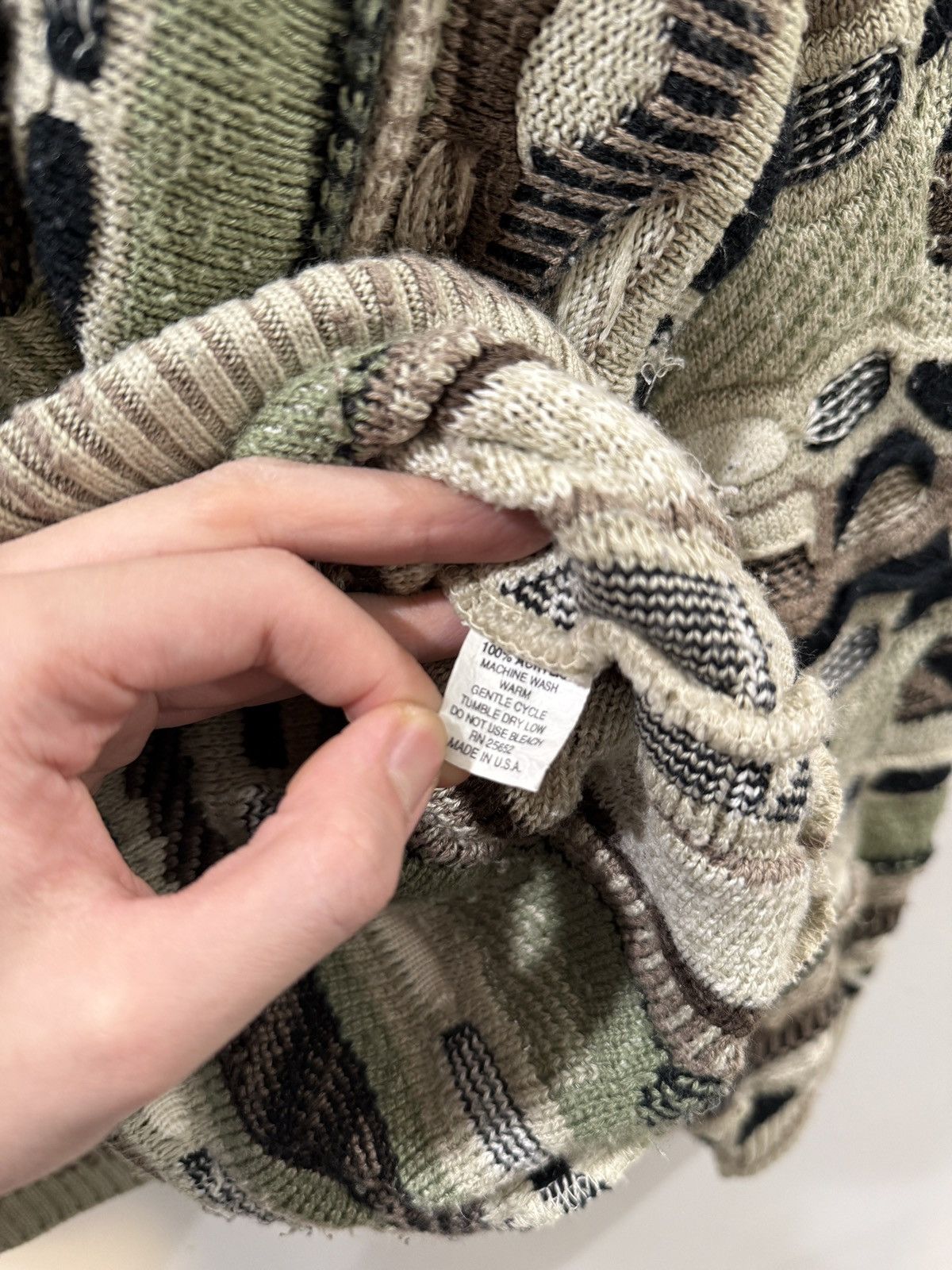 Protege Vintage Protégé Collection Coogi Style Textured Knit Sweater Size US L / EU 52-54 / 3 - 4 Thumbnail