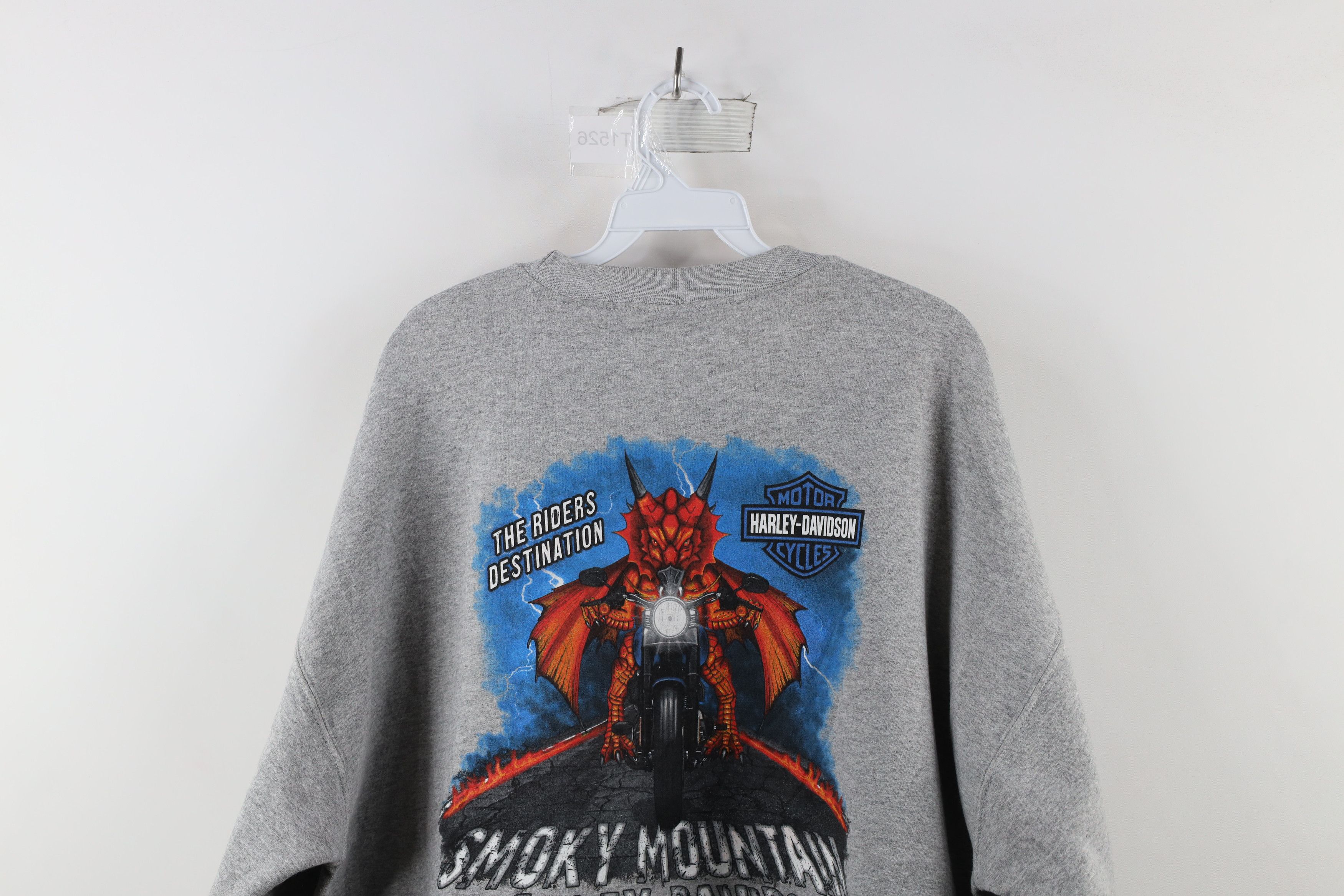 Harley Davidson Harley Davidson Mountain Dragon Crewneck Sweatshirt Gray Size US XL / EU 56 / 4 - 10 Thumbnail