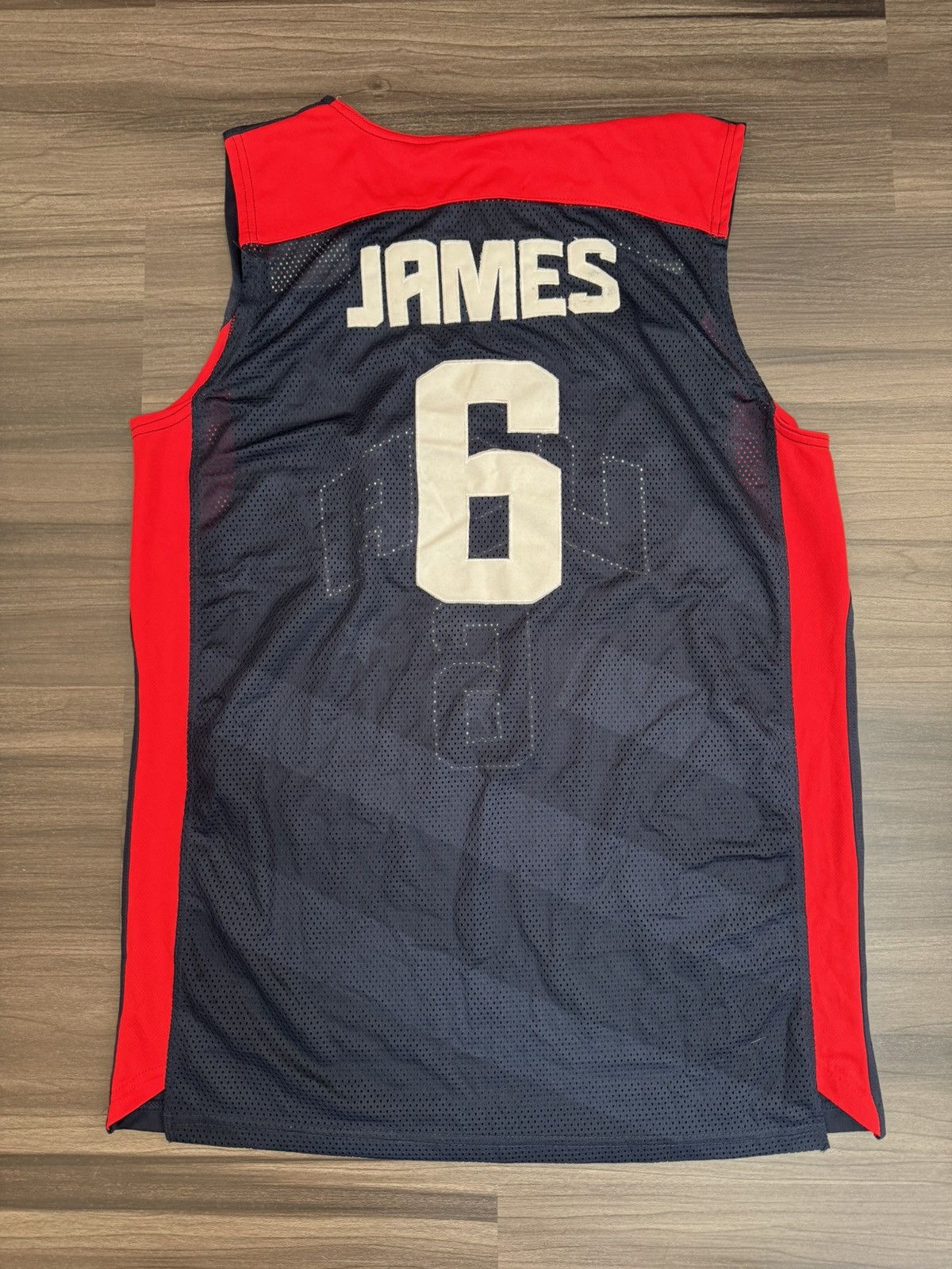 Nike 2012 Olympics LeBron James #6 NBA USA Stitched Jersey Size US L / EU 52-54 / 3 - 7 Thumbnail