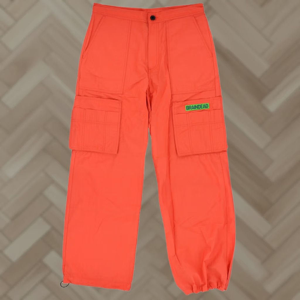 Brain Dead Brain Dead Knife Pleat Run Pants Mens Utility Pockets Red XL Pant Streetwear Casual Slim Fit Relaxed Size US 36 / EU 52 - 1 Thumbnail