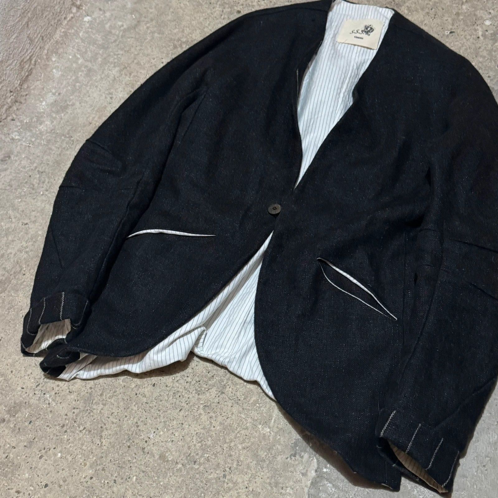 SSSR Venezia S.S.S.R Venezia ( Marc point ) linen one button blazer Size US S / EU 44-46 / 1 - 2 Thumbnail