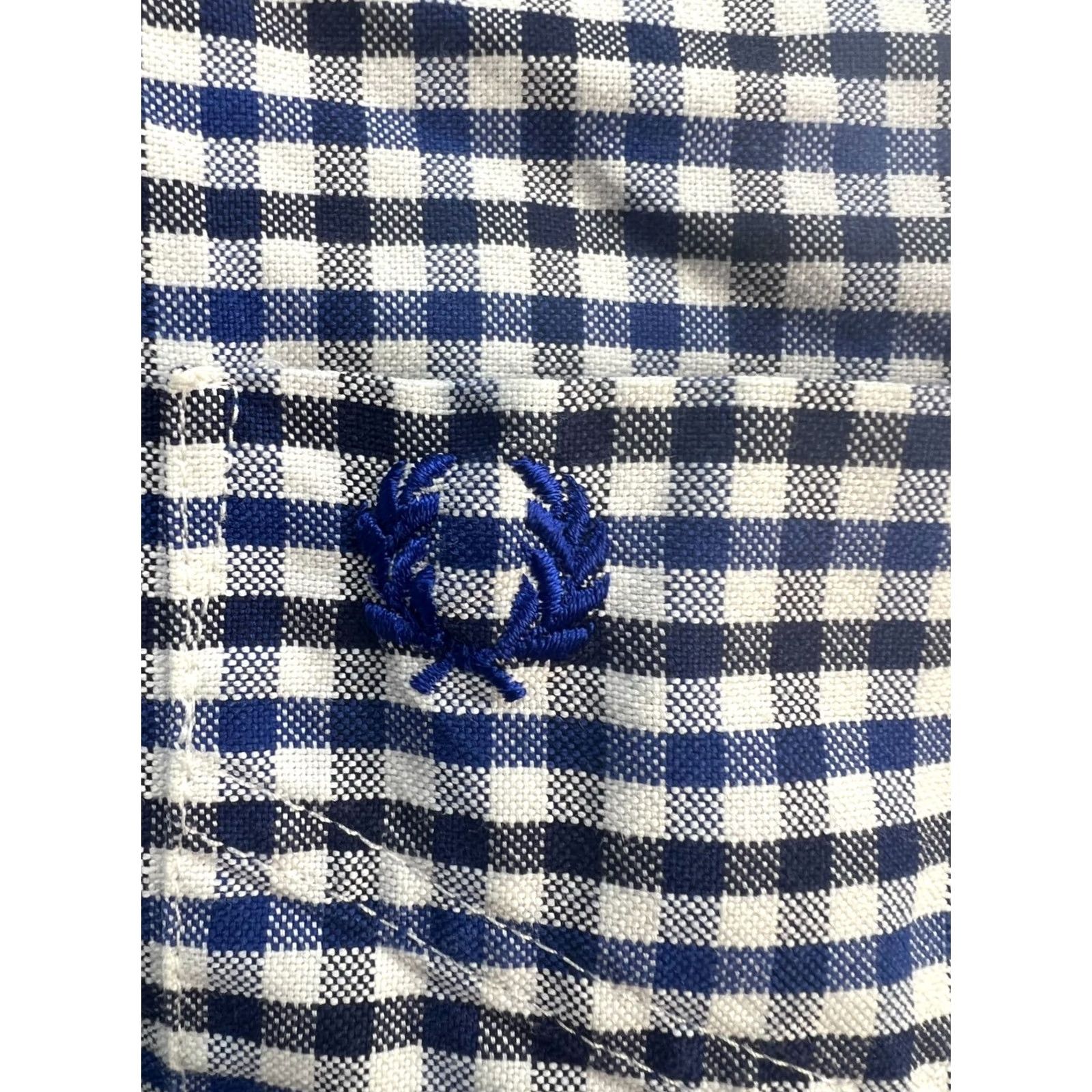 Fred Perry VINTAGE Fred Perry Shirt Mens L Long Sleeve Check Heavy Cotton Size Size US L / EU 52-54 / 3 - 3 Thumbnail