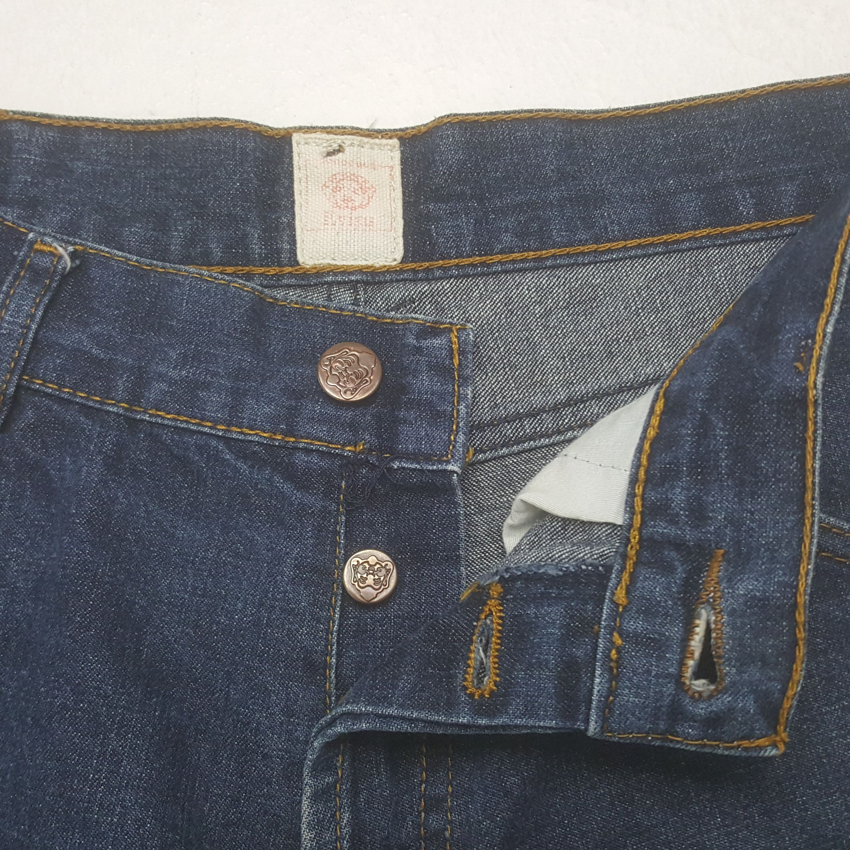 If Six Was Nine × Japanese Brand × Vintage Vintage Evisu Japanese Brand Daicock Custom Art Denim Jeans Size US 34 / EU 50 - 7 Thumbnail
