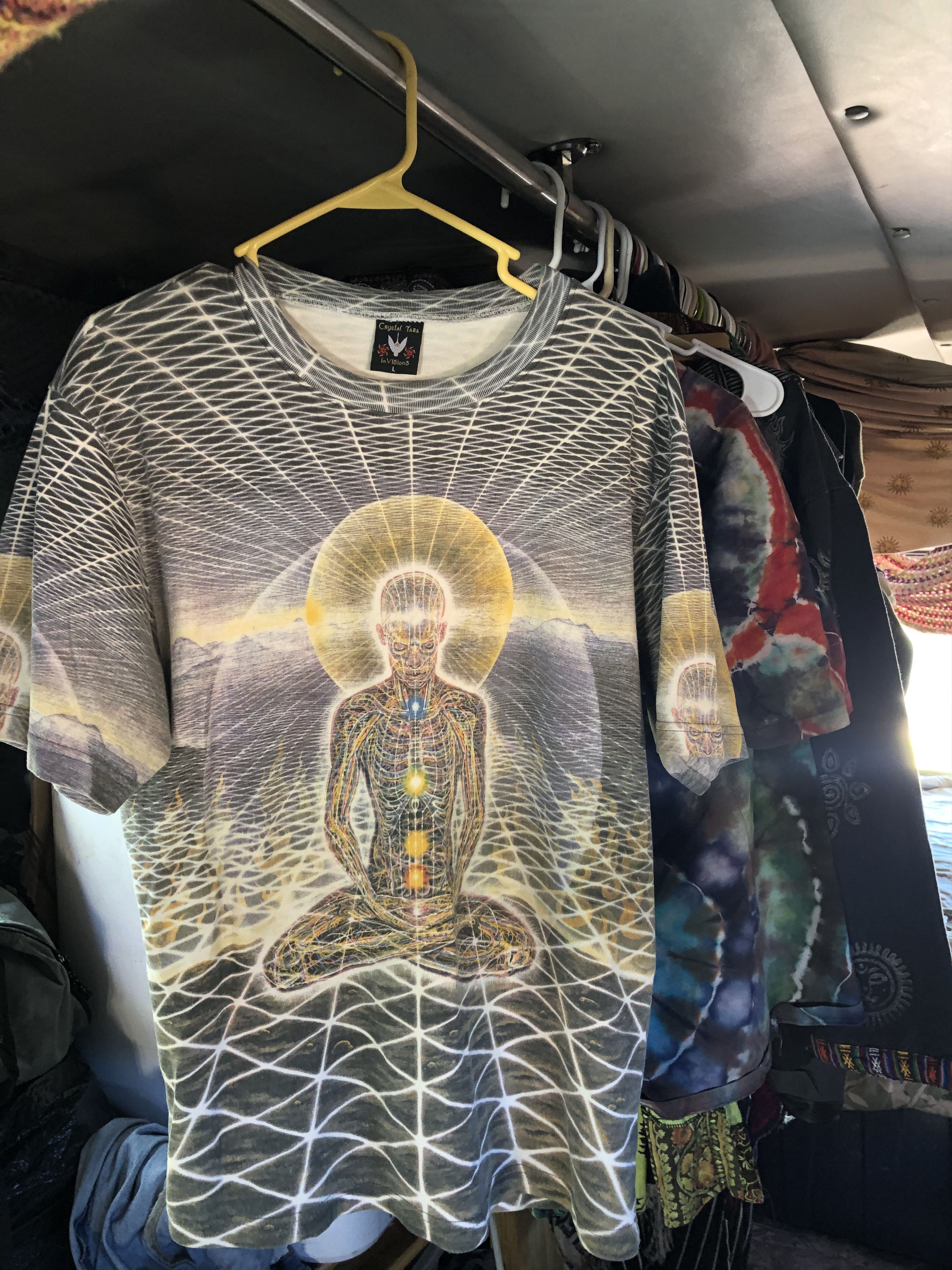 Other Alex Grey x Crsytal Tara InVisions Psychedelic Shirt Size US L / EU 52-54 / 3 - 1 Thumbnail