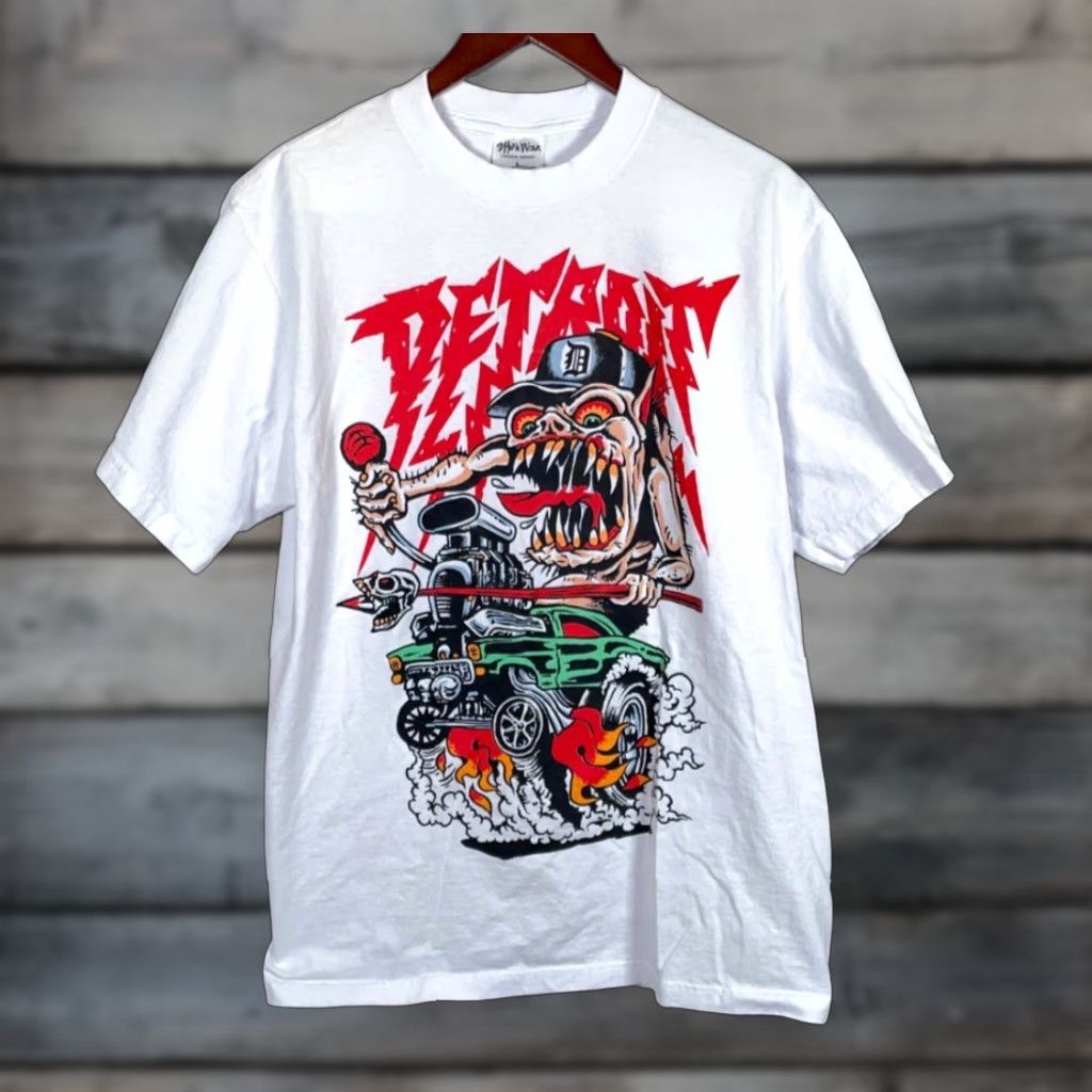 Vintage Shaka Wear Grand Blvd Tat Fest T-Shirt Adult Medium White Double-Sided Tattoo Mens Size US M / EU 48-50 / 2 - 1 Thumbnail