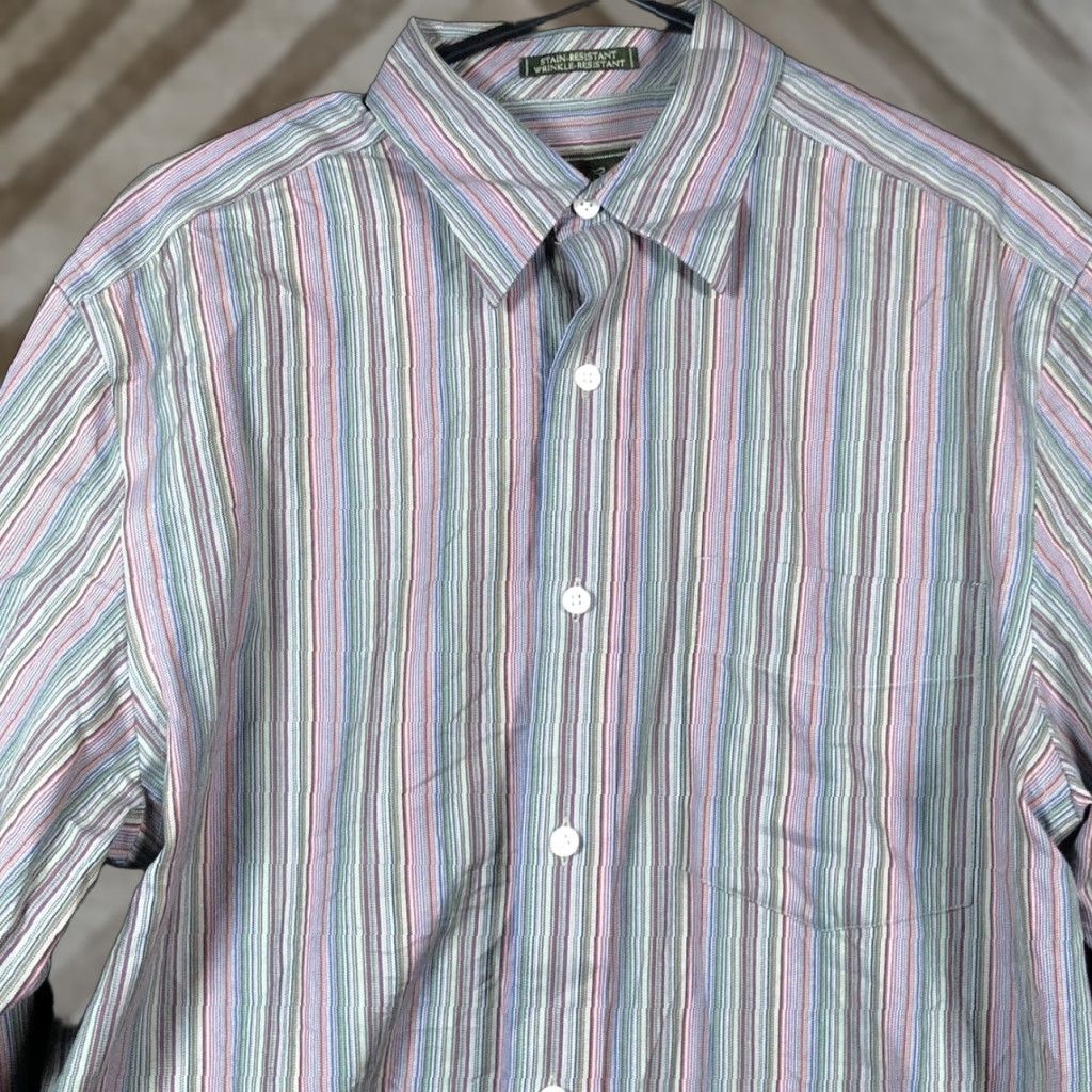 Eddie Bauer Eddie Bauer Mens Shirt Multicolored Wrinkle Free Stain Resistant Button Down M Shirt Size US M / EU 48-50 / 2 - 1 Thumbnail