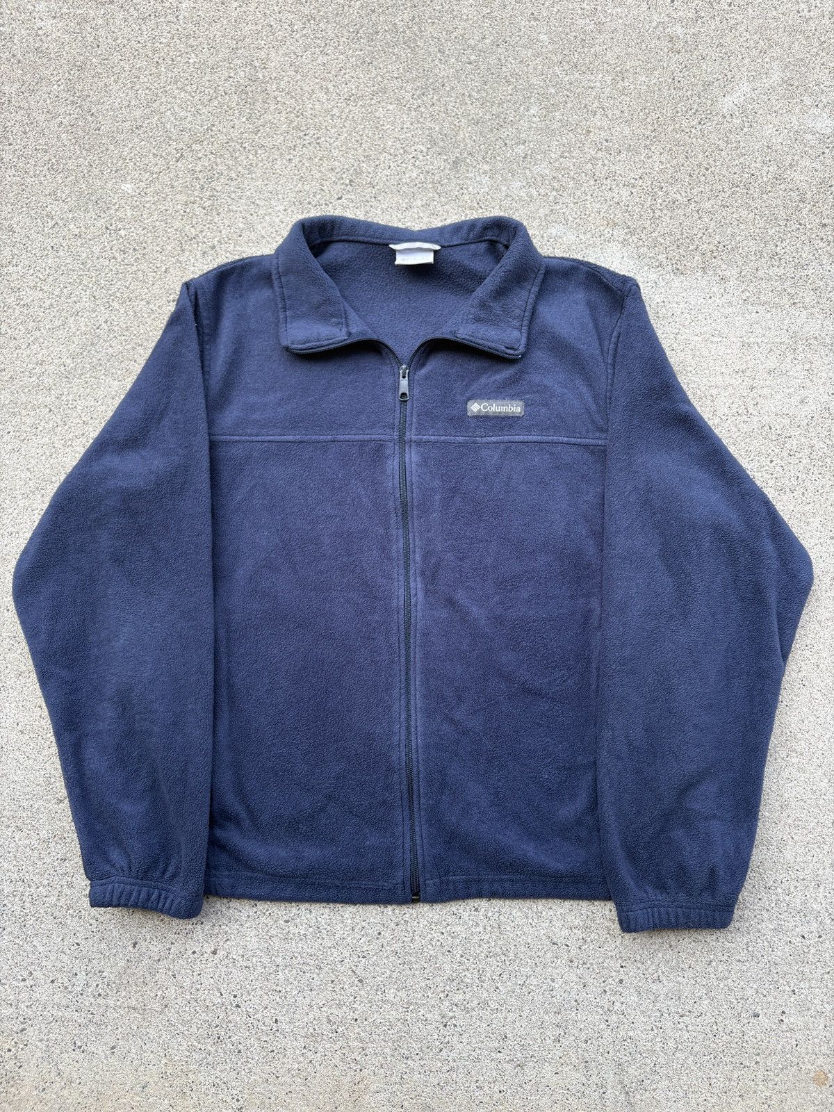 Columbia Columbia Benton Springs Navy Full Zip Fleece Jacket Size XL Size US XL / EU 56 / 4 - 1 Thumbnail