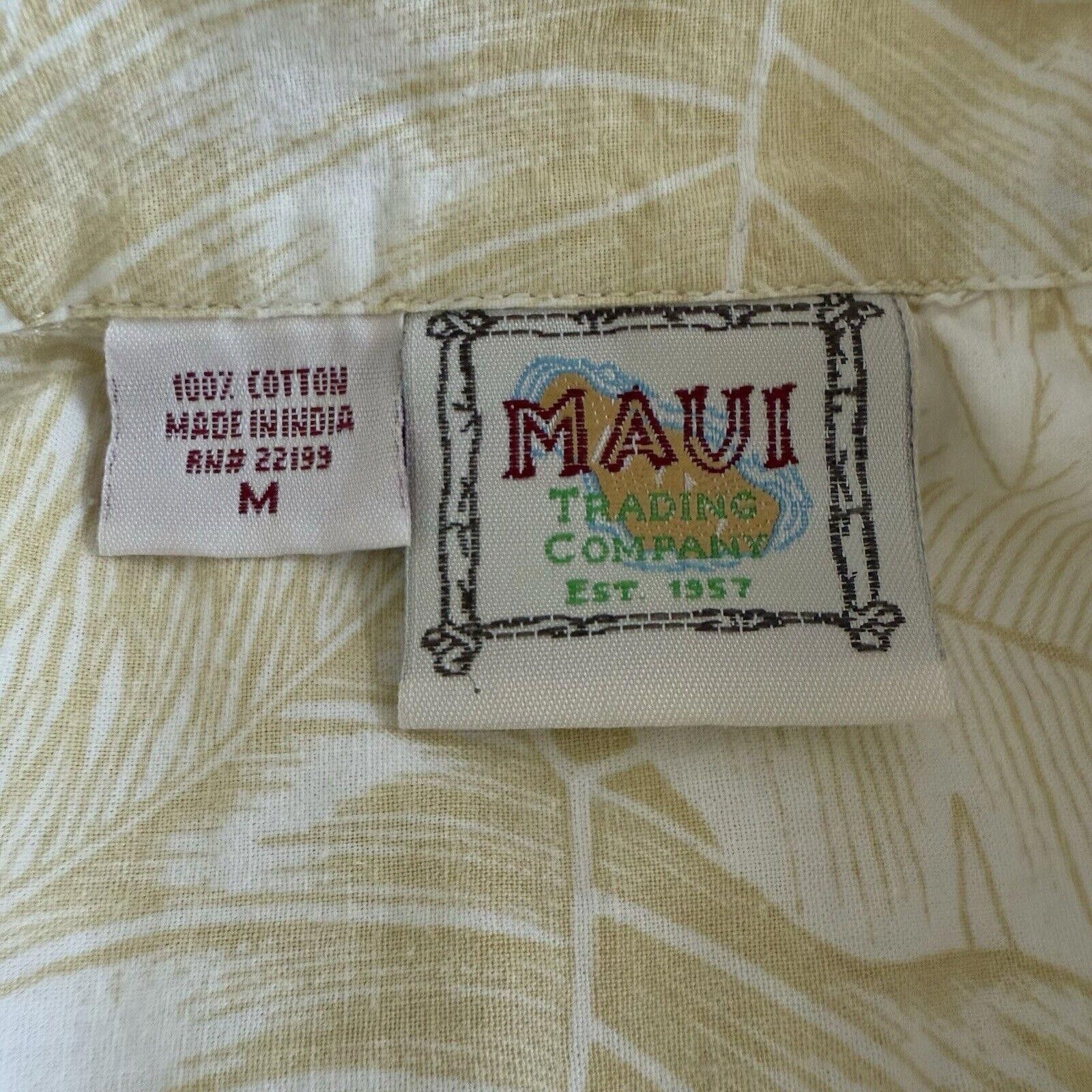 Designer Rare Maui Trading Co Button Up Hawaiian Shirt Men’s M Yellow Size US M / EU 48-50 / 2 - 3 Thumbnail