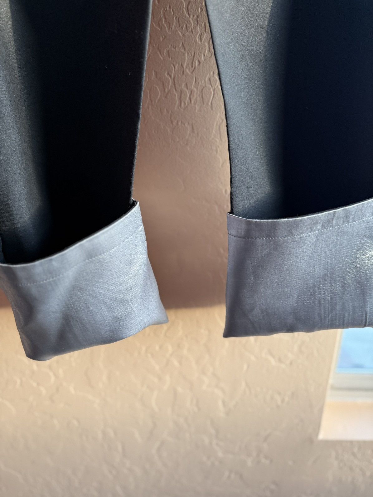 Other Avant-Garde Black Trousers w/ Silver Cuffed Hem Detail Size US 28 / EU 44 - 11 Thumbnail