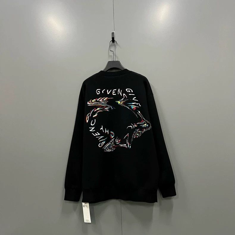 Givenchy Givenchy Graffiti Logo Knit Cardigan with Print on Back Size US XXL / EU 58 / 5 - 2 Thumbnail