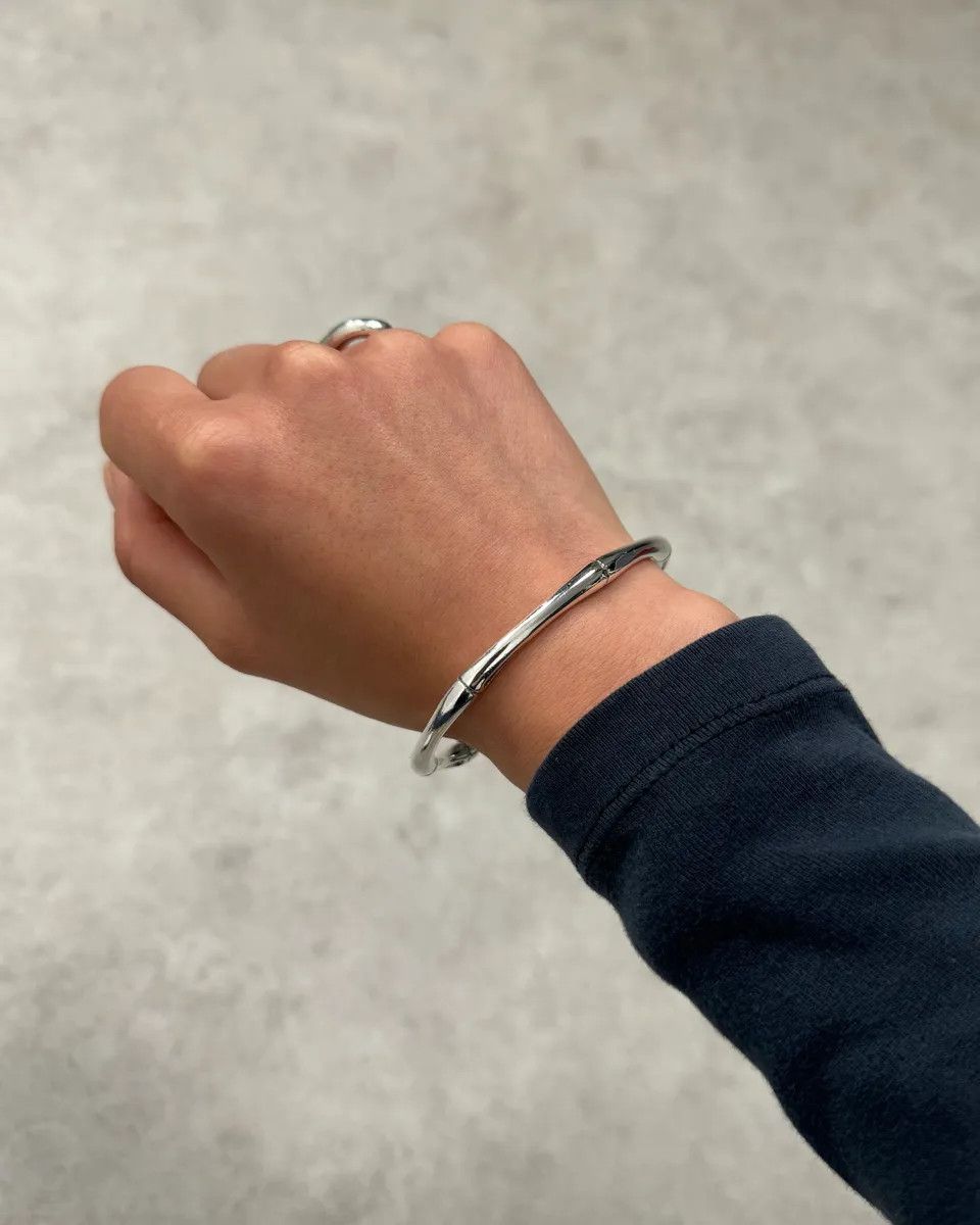 Gucci Gucci Silver Metal Bamboo Bracelet Size ONE SIZE - 2 Thumbnail
