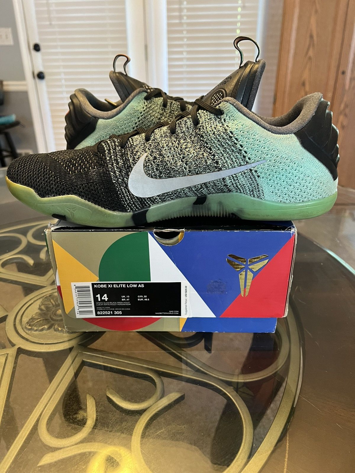 Nike Nike Kobe 11 Elite Low “All Star - Northern Lights” Size US 14 / EU 47 - 9 Thumbnail