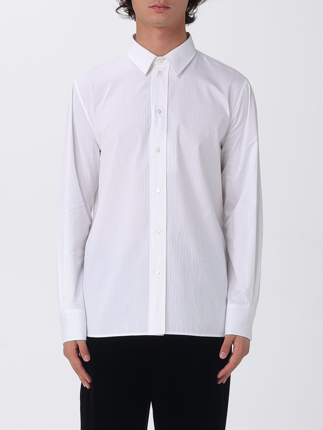 Saint Laurent Paris Saint Laurent Shirt Men White Size US XXS / EU 40 - 1 Thumbnail