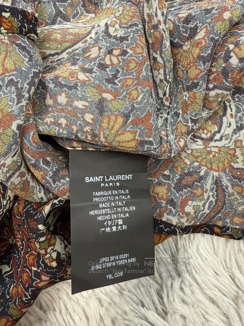 Polo Ralph Lauren RALPH LAUREN size 37 Jacquard Silk Shirt Size US M / EU 48-50 / 2 - 5 Thumbnail