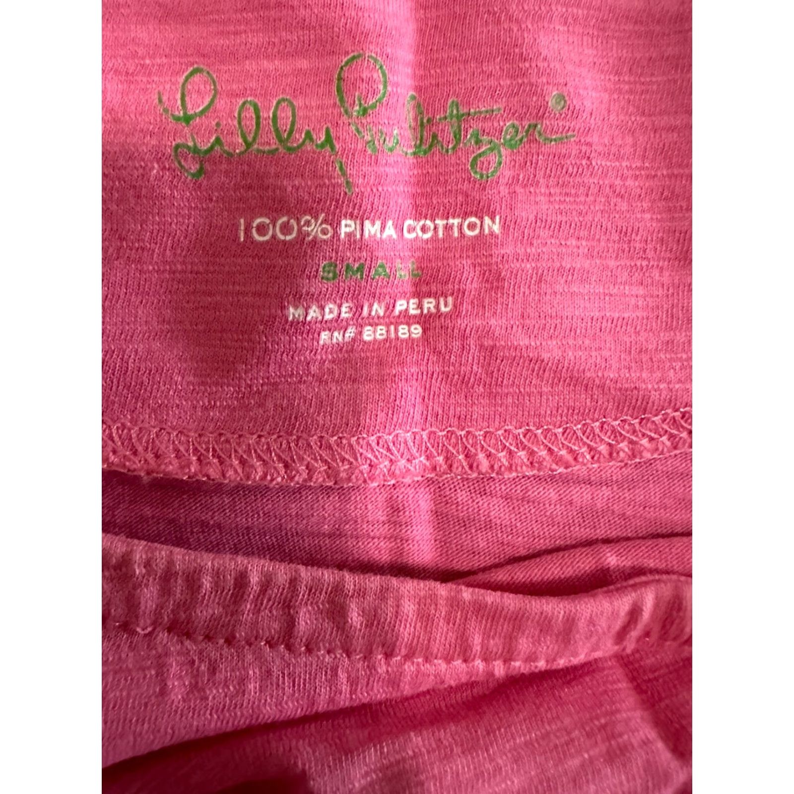 Lilly Pulitzer Lilly Pulitzer Cassie Pima Cotton 3/4 Sleeve Pink T-Shirt Dress Solid Boat Neck Size S Womens Regular Short Dress Size S / US 4 / IT 40 - 3 Thumbnail