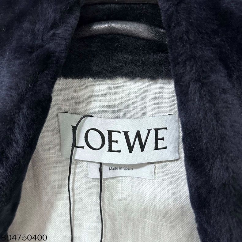 Loewe LOEWE Black lamb fur collar coat Size XS / US 0-2 / IT 36-38 - 4 Thumbnail