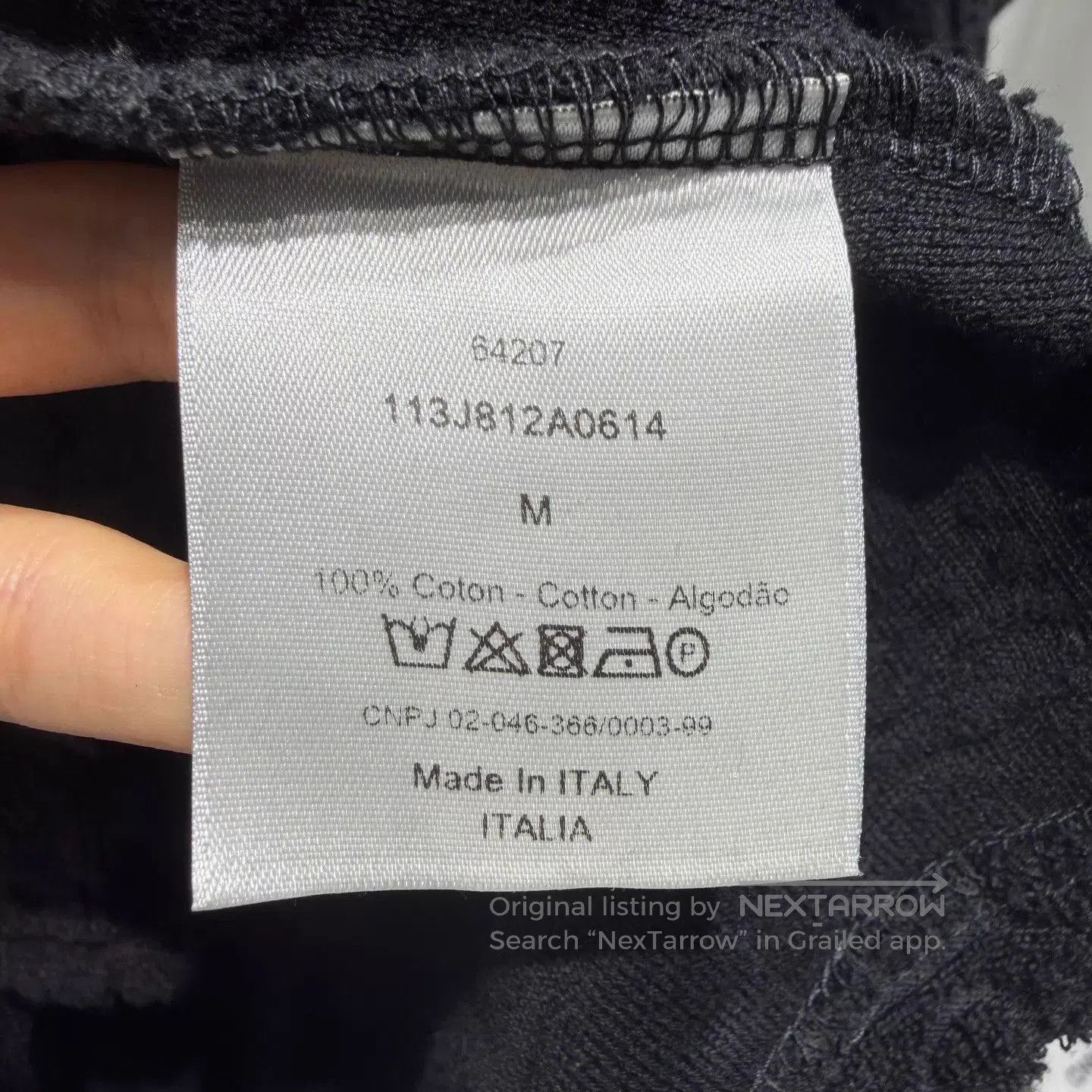 Dior Black Textured Short. Size US M / EU 48-50 / 2 - 4 Thumbnail