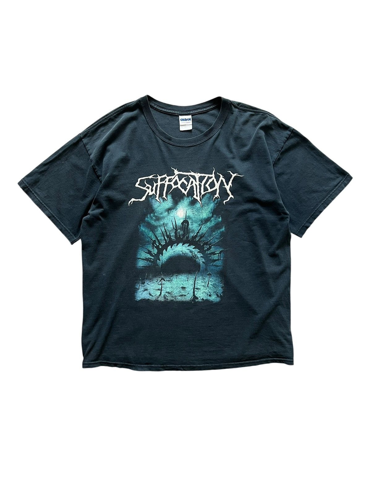 Band Tees Vintage Suffocation Tour 2007 Metal Band Tees Sun Faded Size US XL / EU 56 / 4 - 9 Thumbnail