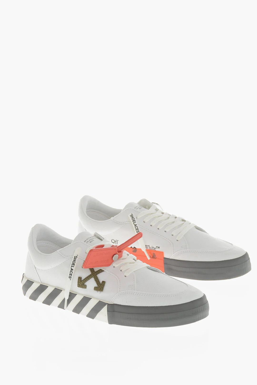 Off-White og1mm0426 Low-Top Canvas Sneakers in White Size US 13 / EU 46 - 3 Thumbnail