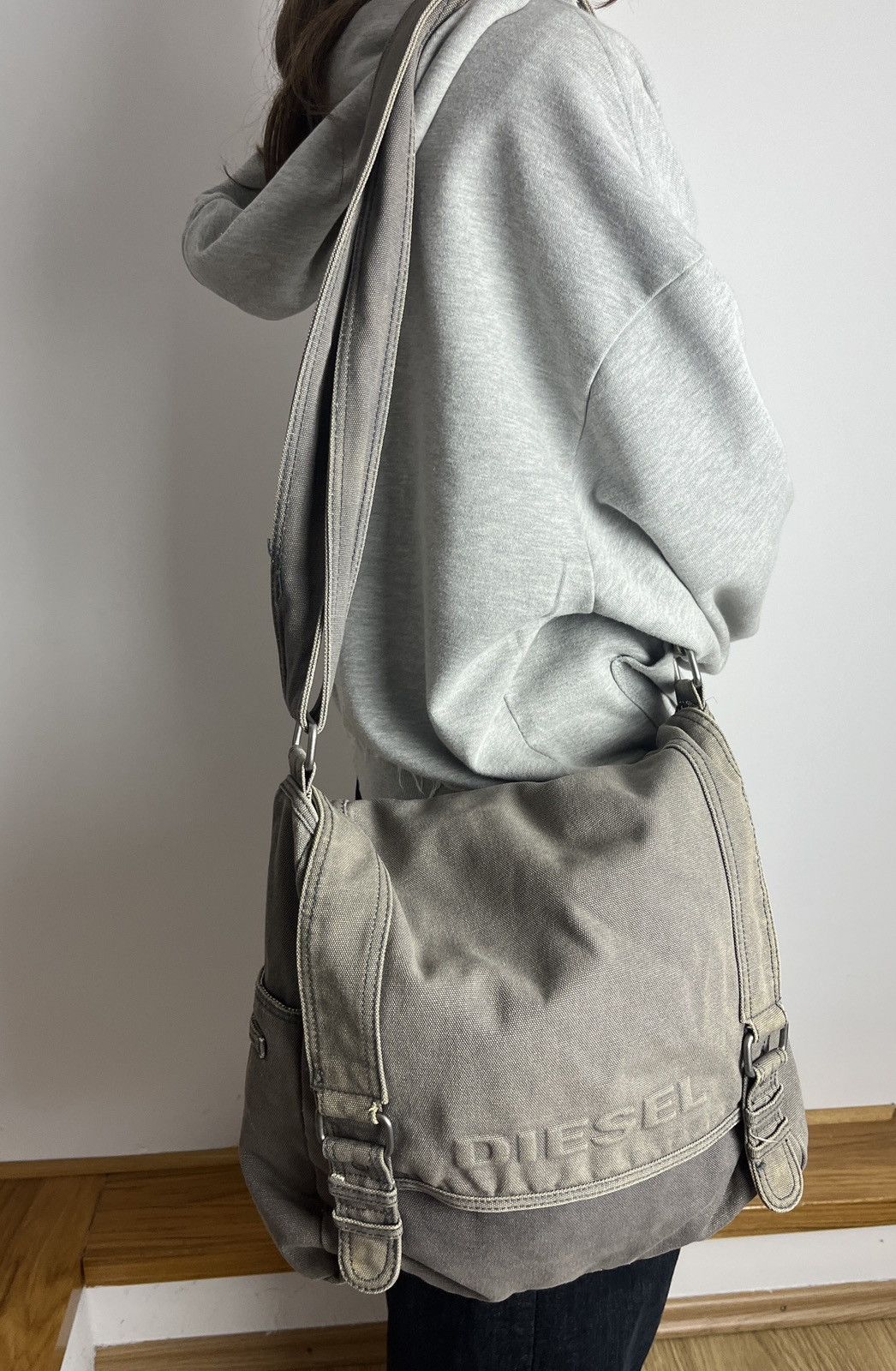 Diesel DIESEL Vintage Messenger Bag Military Industrial Tactical Size ONE SIZE - 1 Thumbnail