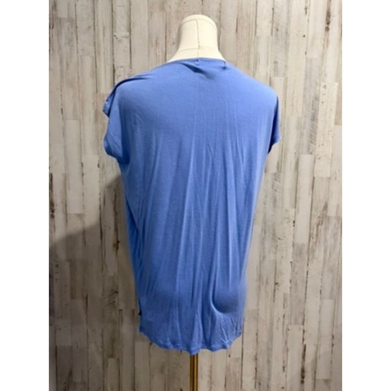Michael Kors Michael Michael Kors Blouse Women's Medium Blue Tunic Top Size M / US 6-8 / IT 42-44 - 4 Thumbnail