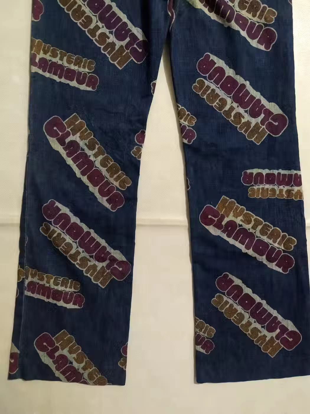 Hysteric Glamour Rare!!! Hysteric Glamour Fullprint Font Logo Design Pants Size 29" - 8 Thumbnail