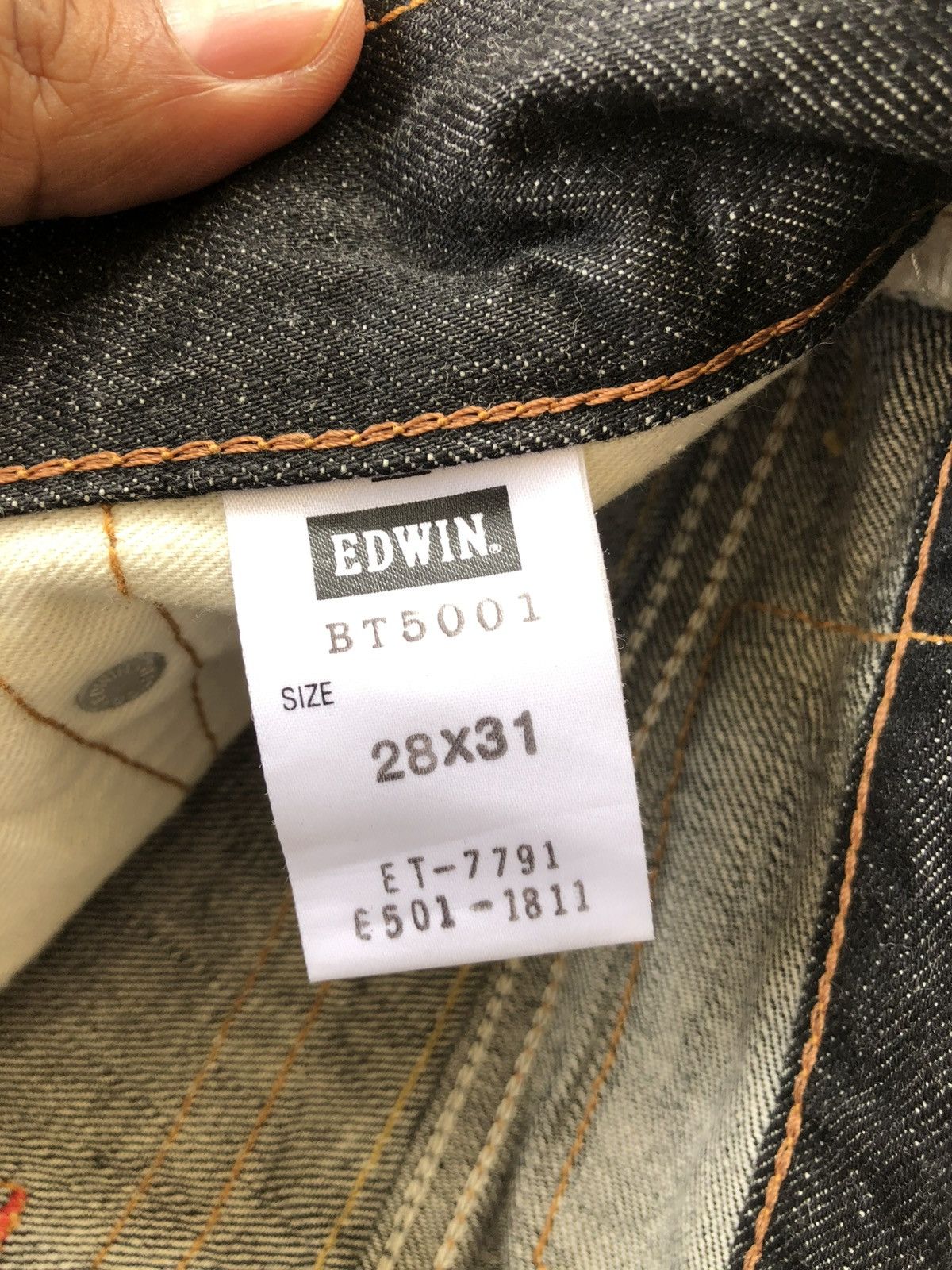 If Six Was Nine Edwin 503 Flared Distressed Jeans Whiskered Size US 30 / EU 46 - 19 Thumbnail