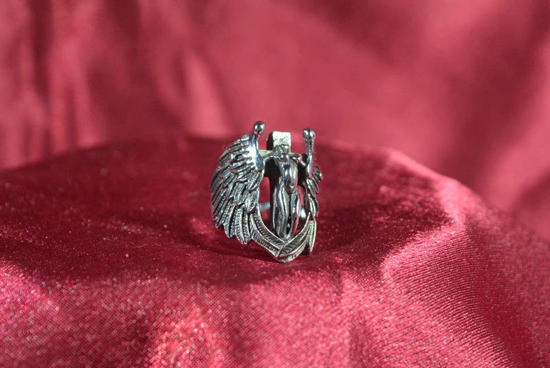 Jewelry Dark Jewelry Rings Open Size Chrome Ring (Size 7-13) Size ONE SIZE - 3 Thumbnail
