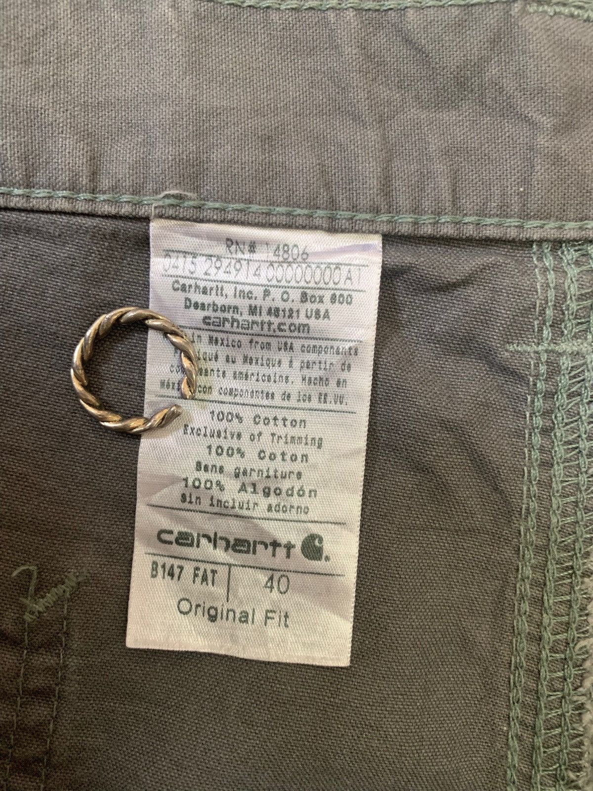 Carhartt Carhartt Short Carpenter Gray Original fit (B147-FAT) Size US 34 / EU 50 - 6 Thumbnail