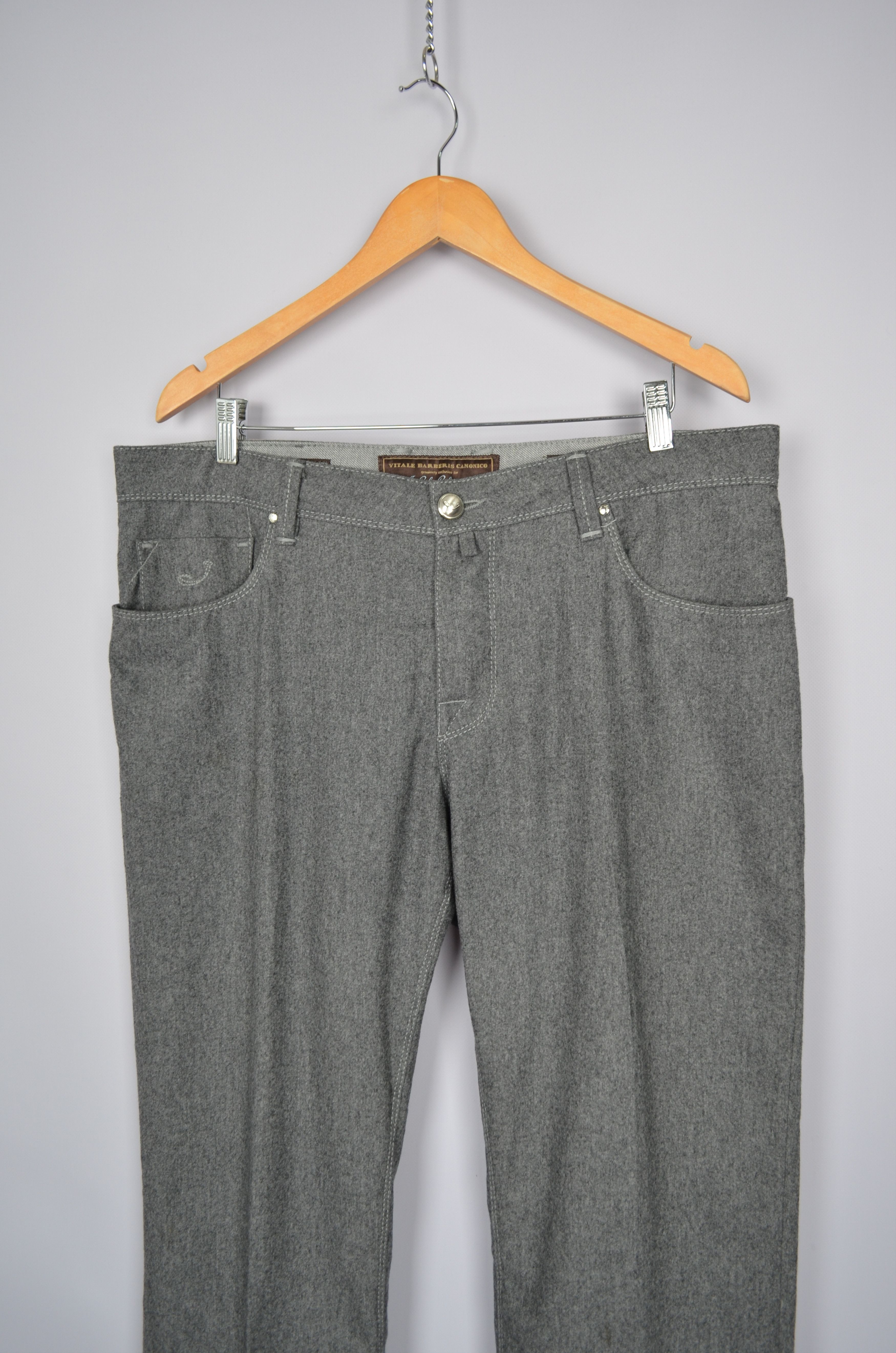Designer × Jacob Cohen Jacob Cohen Vitale Barberis Canonico 688 Wool Pants W37 L32 Size US 37 - 2 Thumbnail