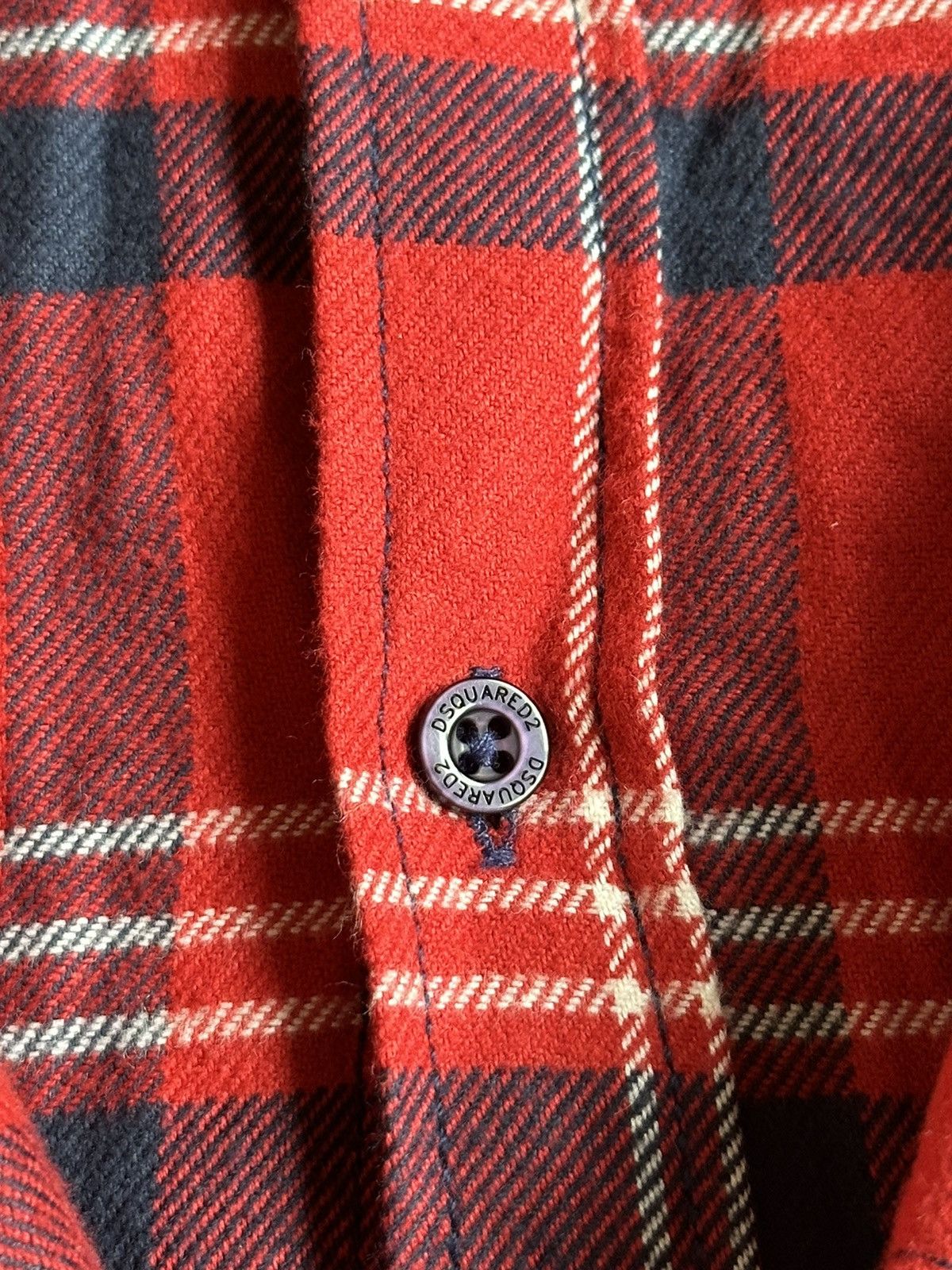 Dsquared2 Dsquared2 Button up Shirt Size 44 Flannel Plaid Long Sleeve Size US S / EU 44-46 / 1 - 7 Thumbnail