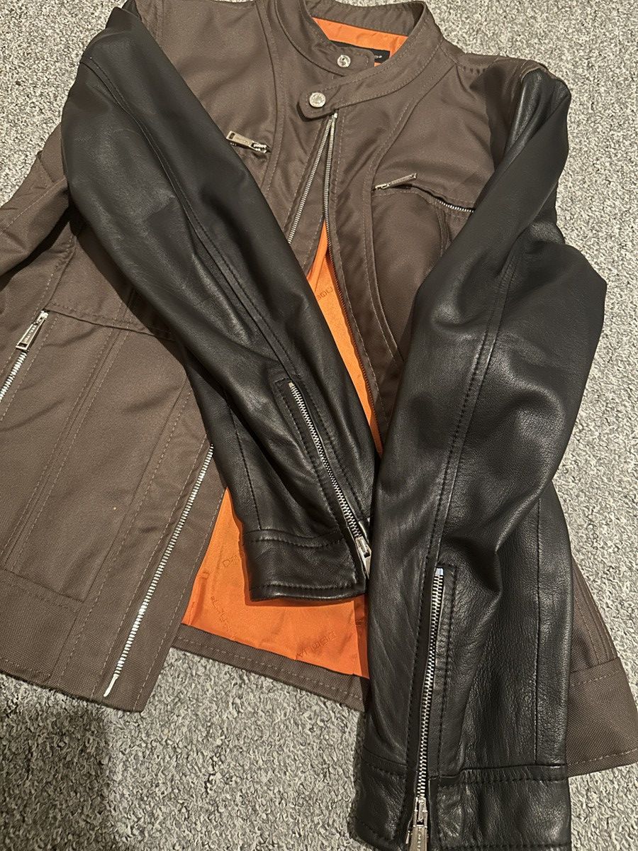 Dsquared2 Dsquared2 biker Nylon Jacke Leder Ärmel 52 L Size US L / EU 52-54 / 3 - 4 Thumbnail