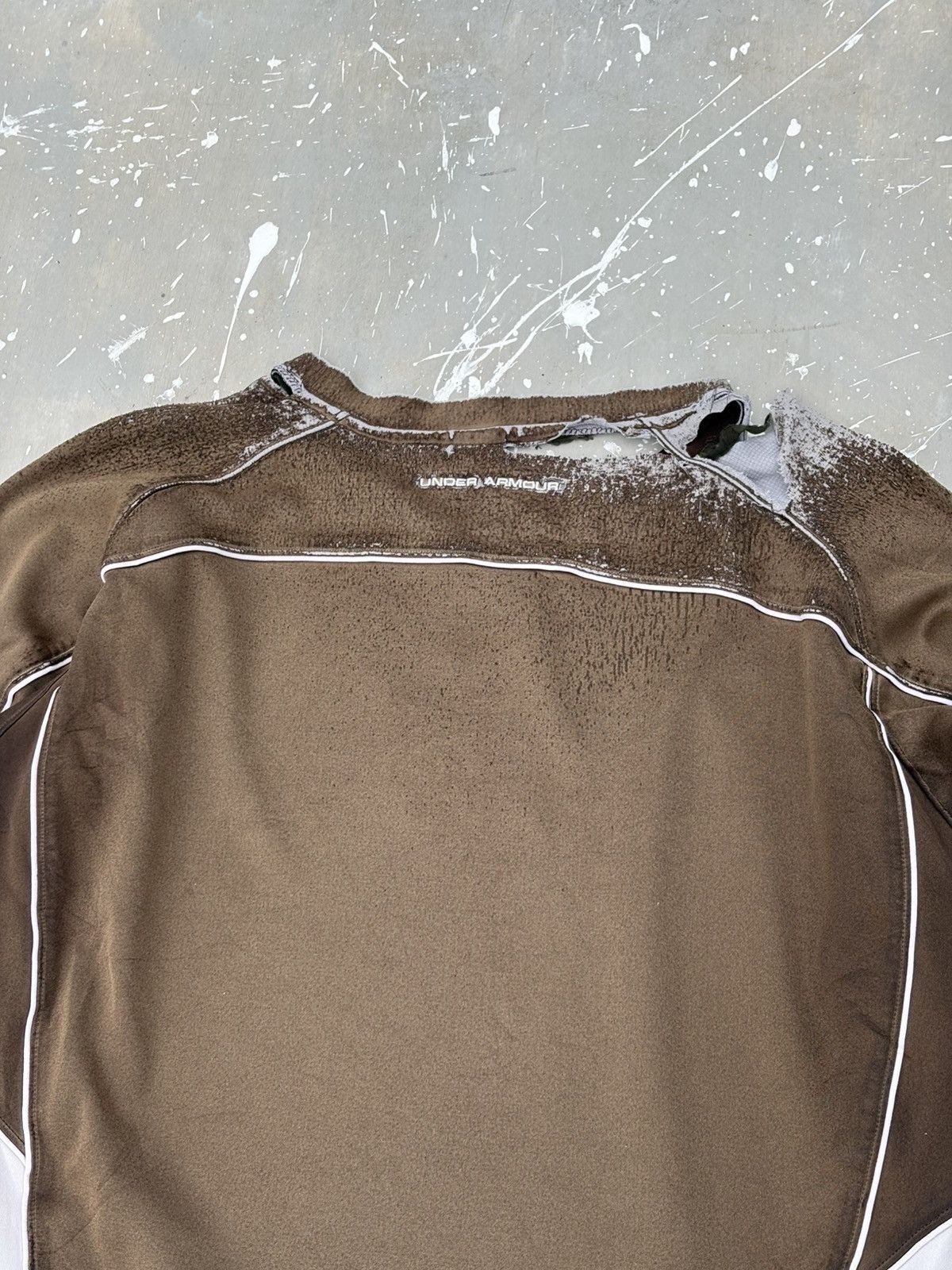 Under Armour Trashed Distressed & Sunfaded Under Armour Long Sleeve Punk Size US XL / EU 56 / 4 - 17 Thumbnail