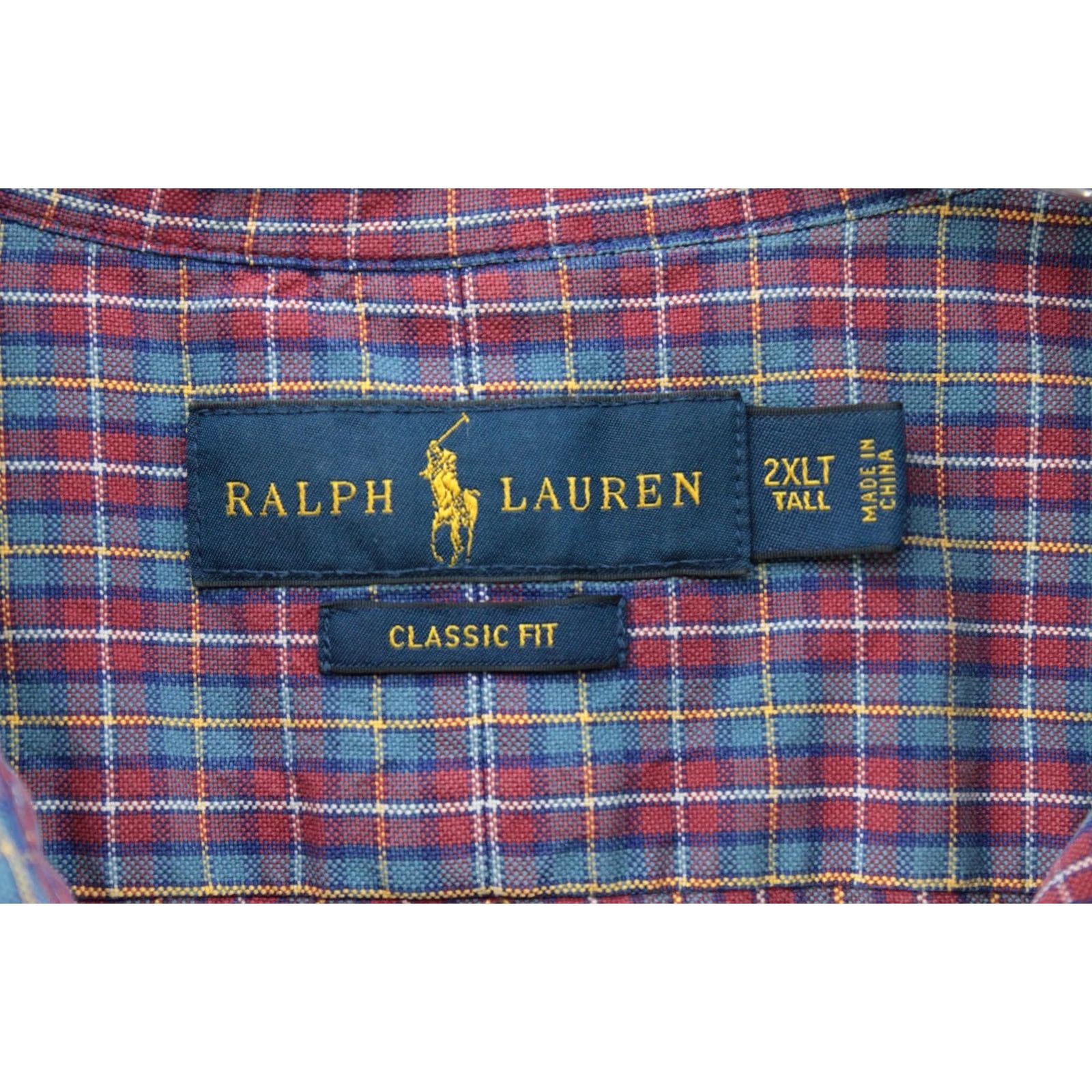 Ralph Lauren Ralph Lauren Shirt Mens 2XLT Multicolor Plaid Long Sleeve Button-Down Casual Size US XXL / EU 58 / 5 - 6 Thumbnail