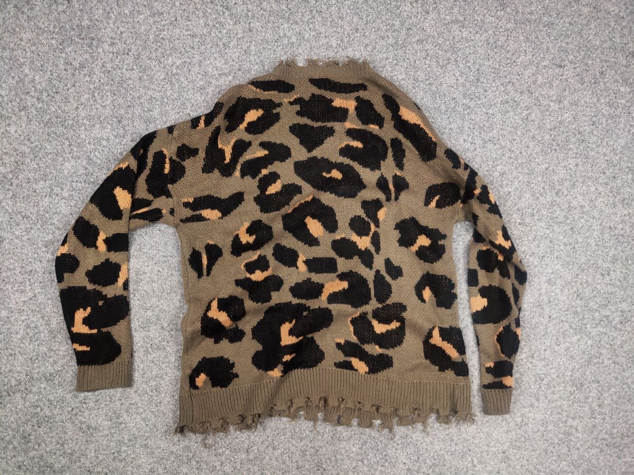 Japanese Brand Vtg Japan Leopard Hysteric Glamour Style Distressed Sweater Size US M / EU 48-50 / 2 - 11 Thumbnail
