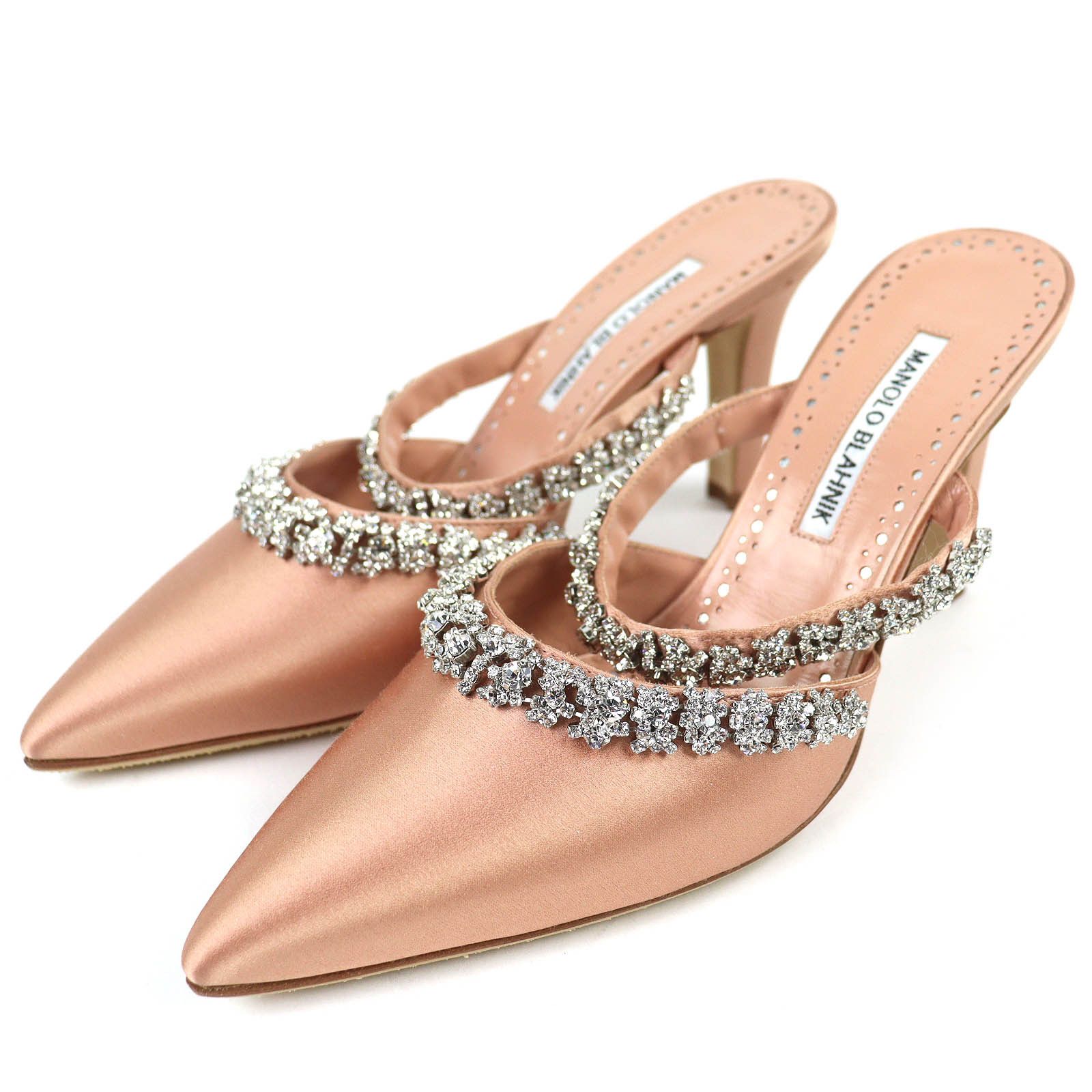 Manolo Blahnik Manolo Blahnik Manolo Blahnik VEDADAMU Satin Mules Textile Shoes VEDADAMU DUTY FREE for USA Size ONE SIZE - 1 Thumbnail