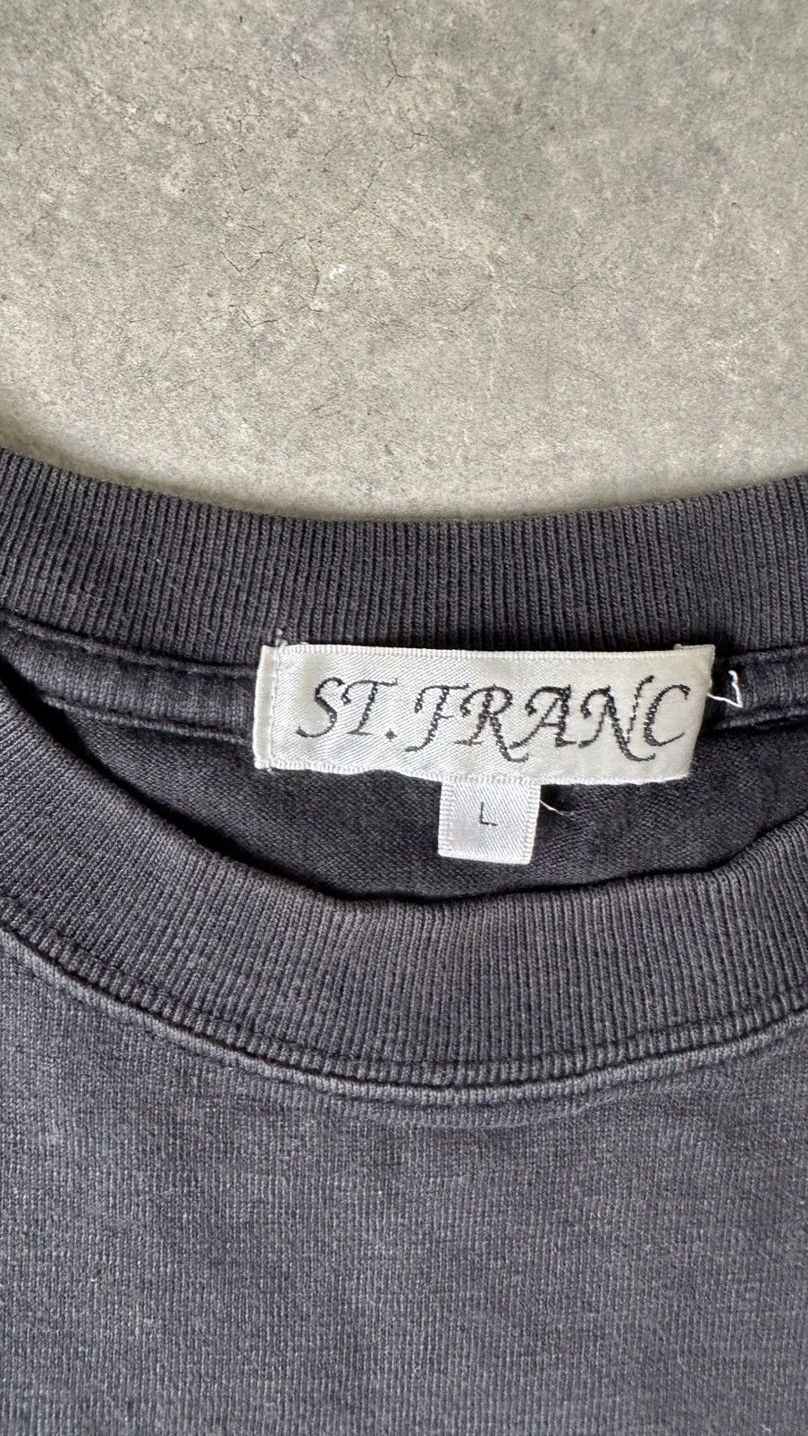 Japanese Brand VINTAGE ST.FRANC AFFLICTION STYLES GRAPHIC TEE Size US L / EU 52-54 / 3 - 6 Thumbnail