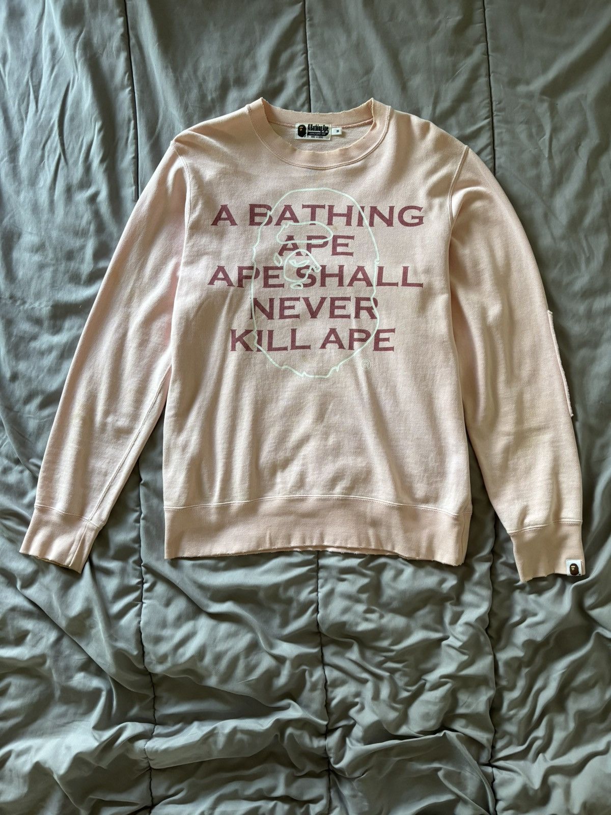 Bape Bape vintage pink crewneck sweatshirt Size US M / EU 48-50 / 2 - 1 Thumbnail