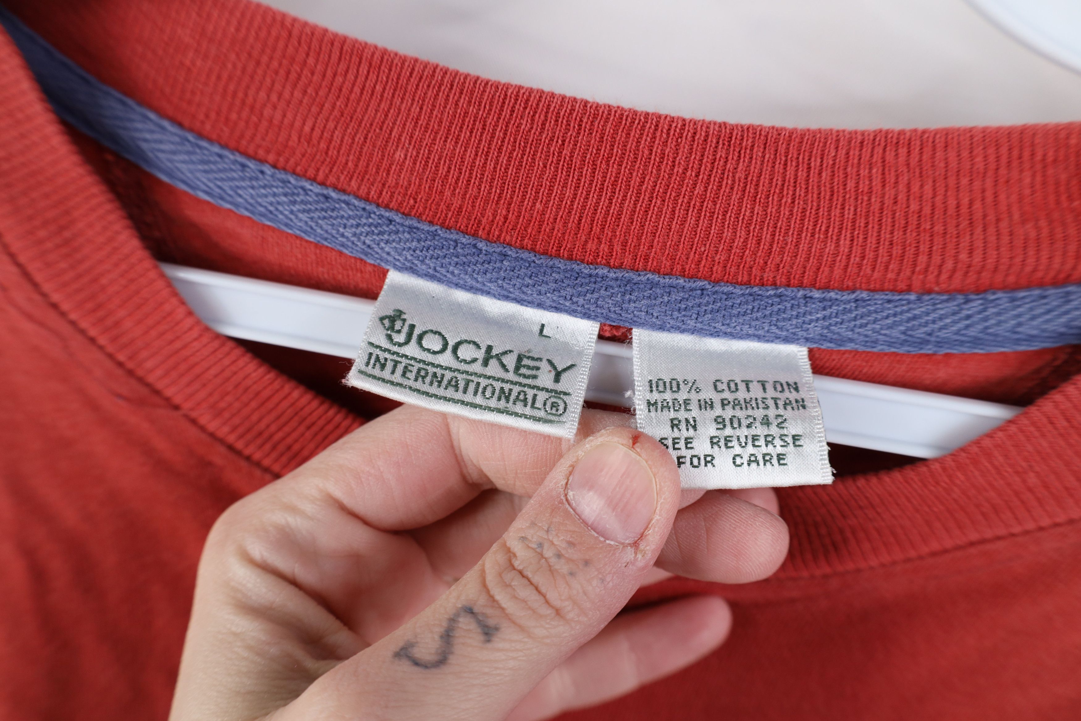 Vintage Vintage 90s Jockey Sailing Block Off Shore Crew T-Shirt Size US L / EU 52-54 / 3 - 10 Thumbnail