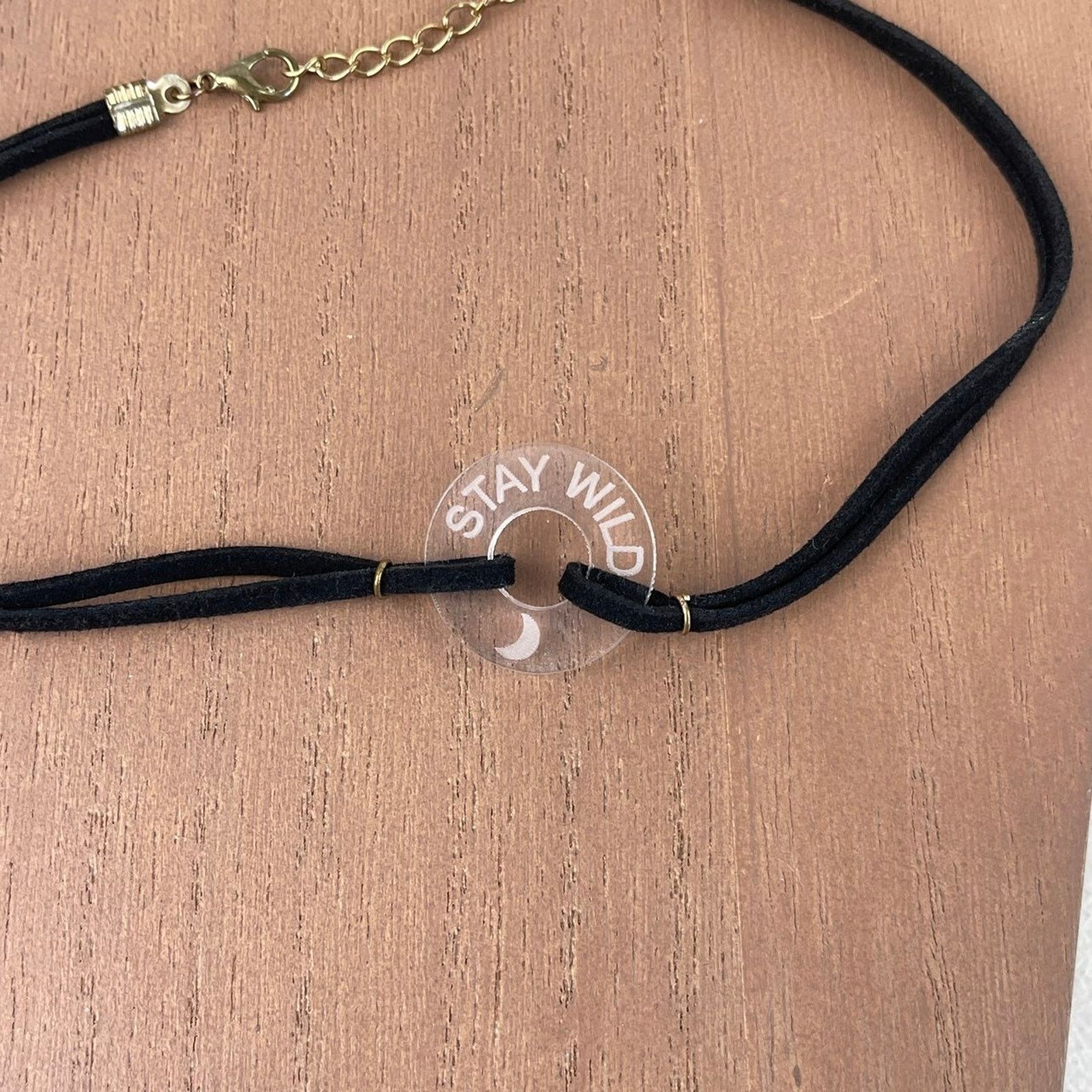 Other Life Token Stay Wild Crescent Moon Choker Necklace NWOT Size ONE SIZE - 2 Thumbnail