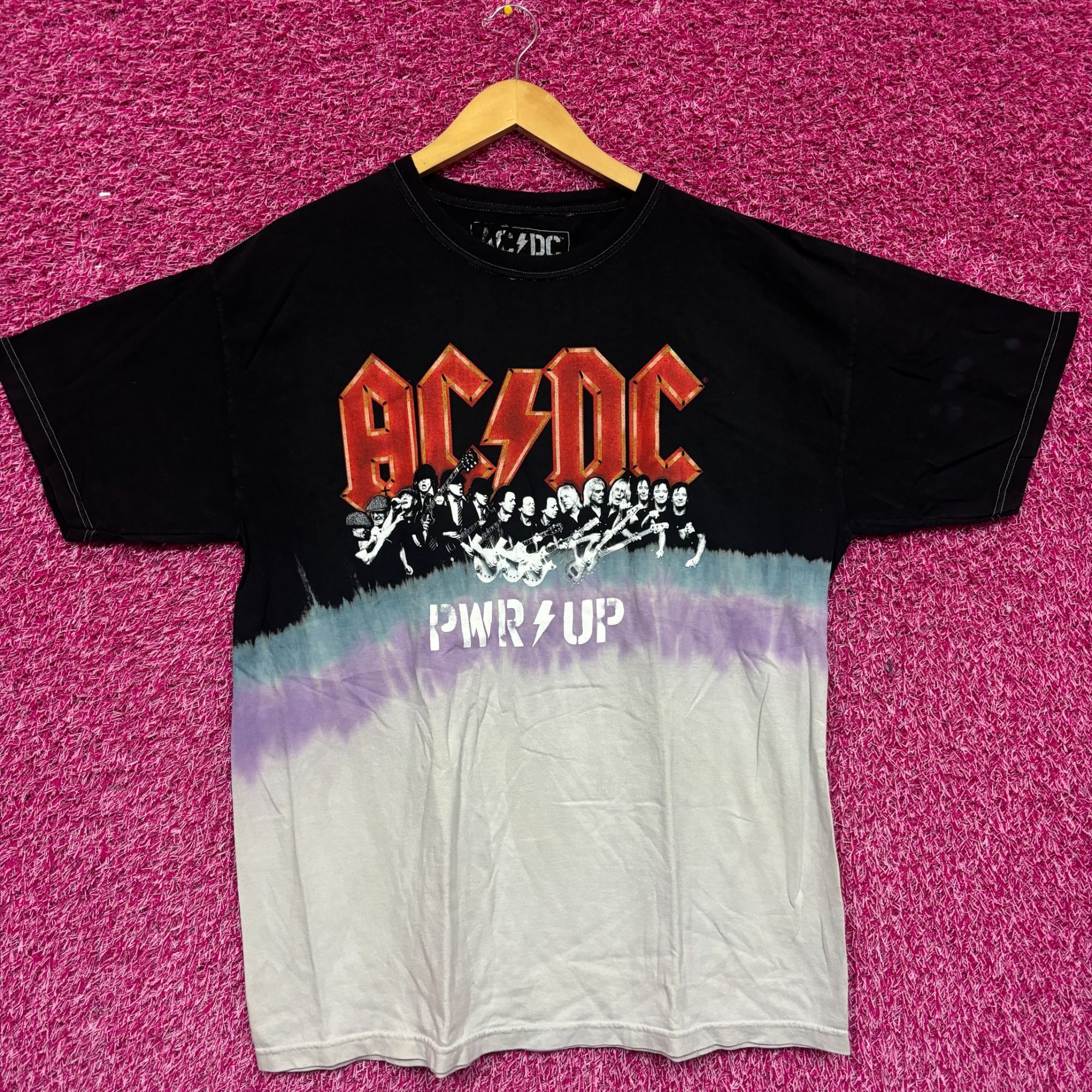 AC/DC AC/DC Power Up Album Art Hard Rock Band Dip Dye M Size US M / EU 48-50 / 2 - 1 Thumbnail