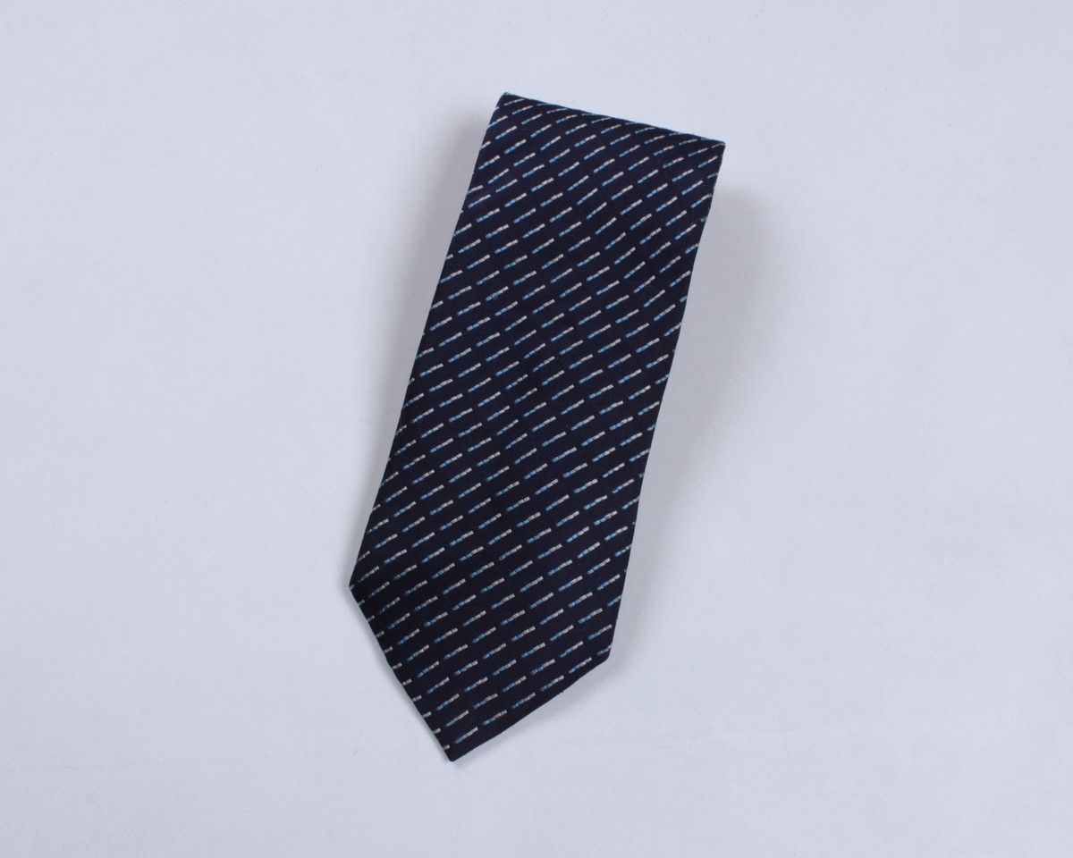 Dolce & Gabbana × Vintage DOLCE & GABBANA Cravatte Vintage Navy Blue Striped Silk Tie Size ONE SIZE - 2 Thumbnail