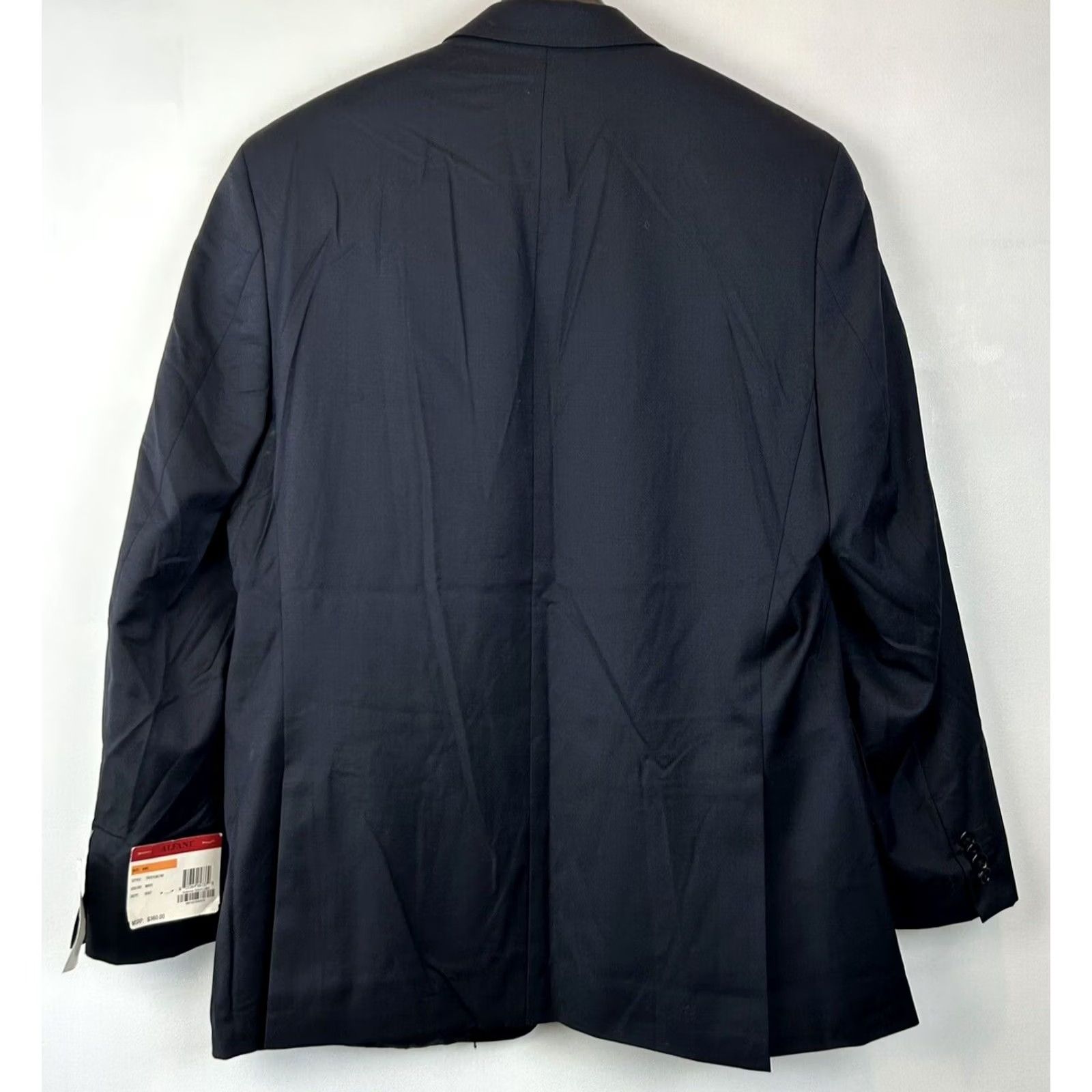 Alfani Alfani Blazer Mens 44R Wool Navy Two-Button Single-Breasted Slim Regular Jacket Coat, 2 Button, Blue, Wool, Sport Coat, Men, 44R Size 44R - 2 Thumbnail