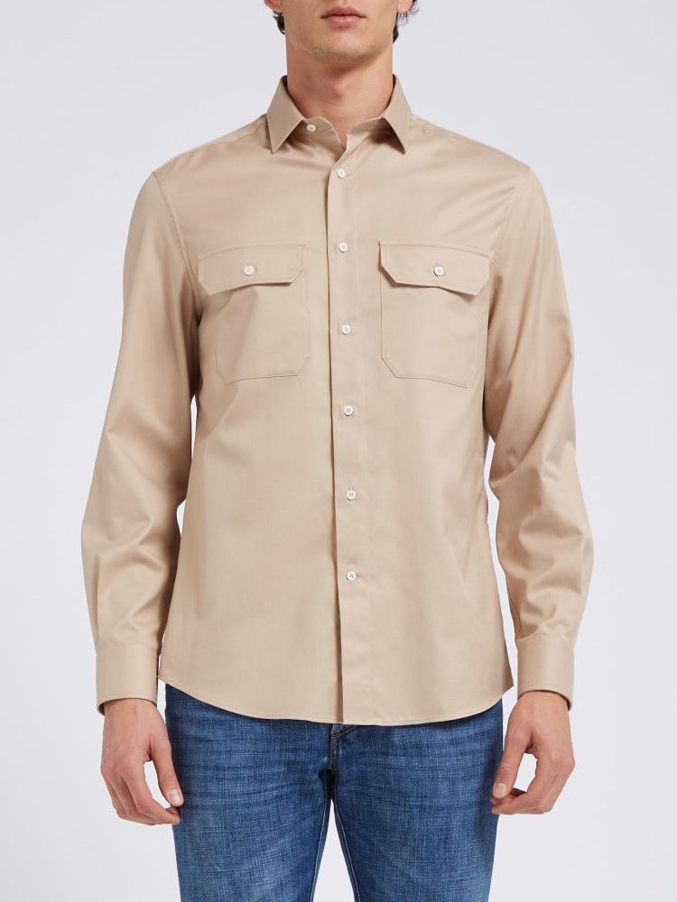 Brunello Cucinelli o1w1db10924 Shirt in Light Brown Size US XS / EU 42 / 0 - 1 Preview