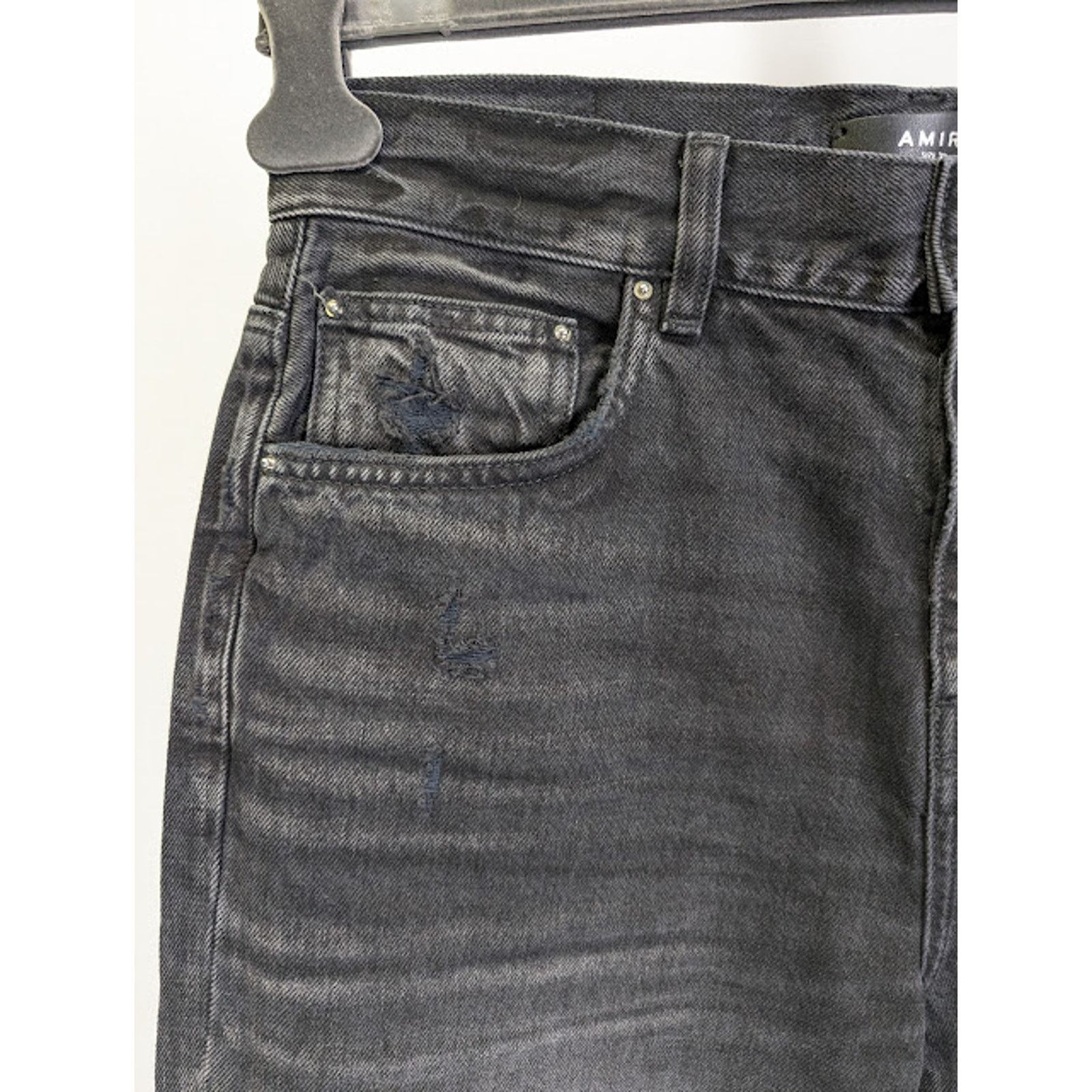 Amiri o1rshd1 Stack Straight Jeans in Faded Black Size US 31 - 6 Thumbnail