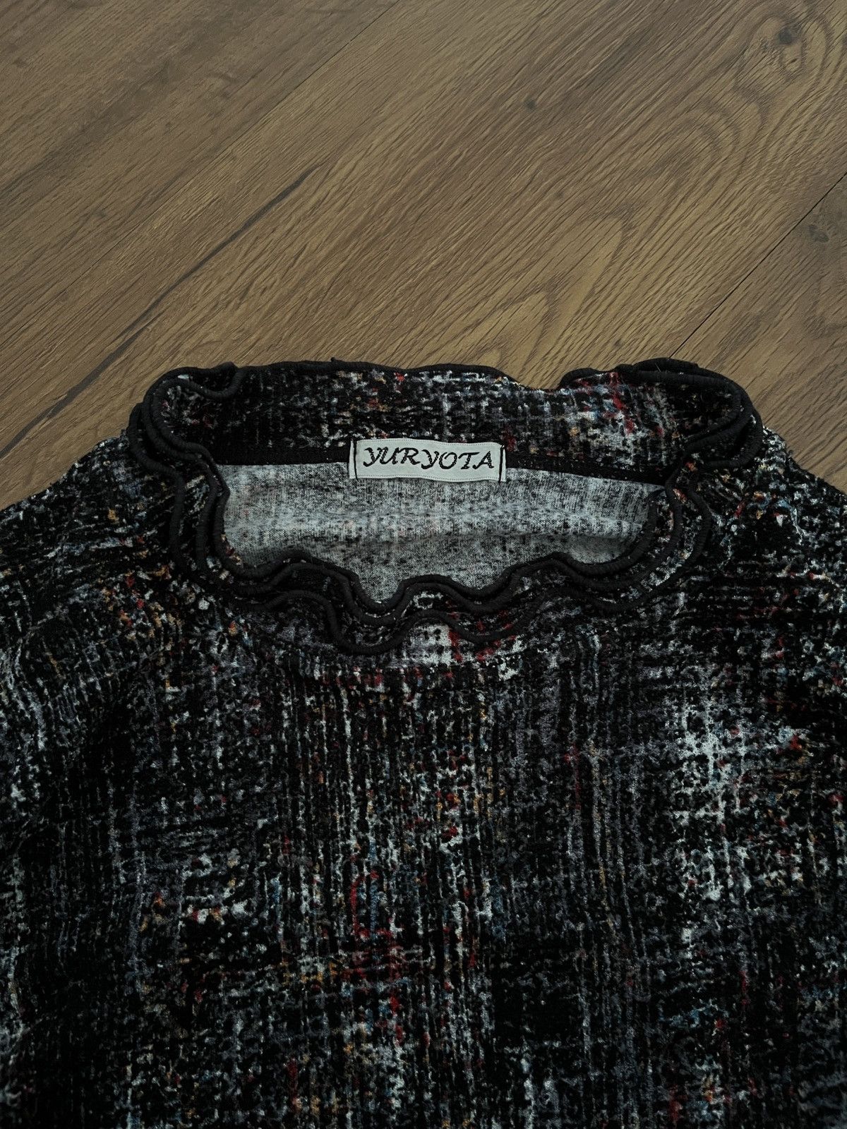Japanese Brand Yuryota Multicolor Textured Knit Abstract Pattern Size US M / EU 48-50 / 2 - 4 Thumbnail