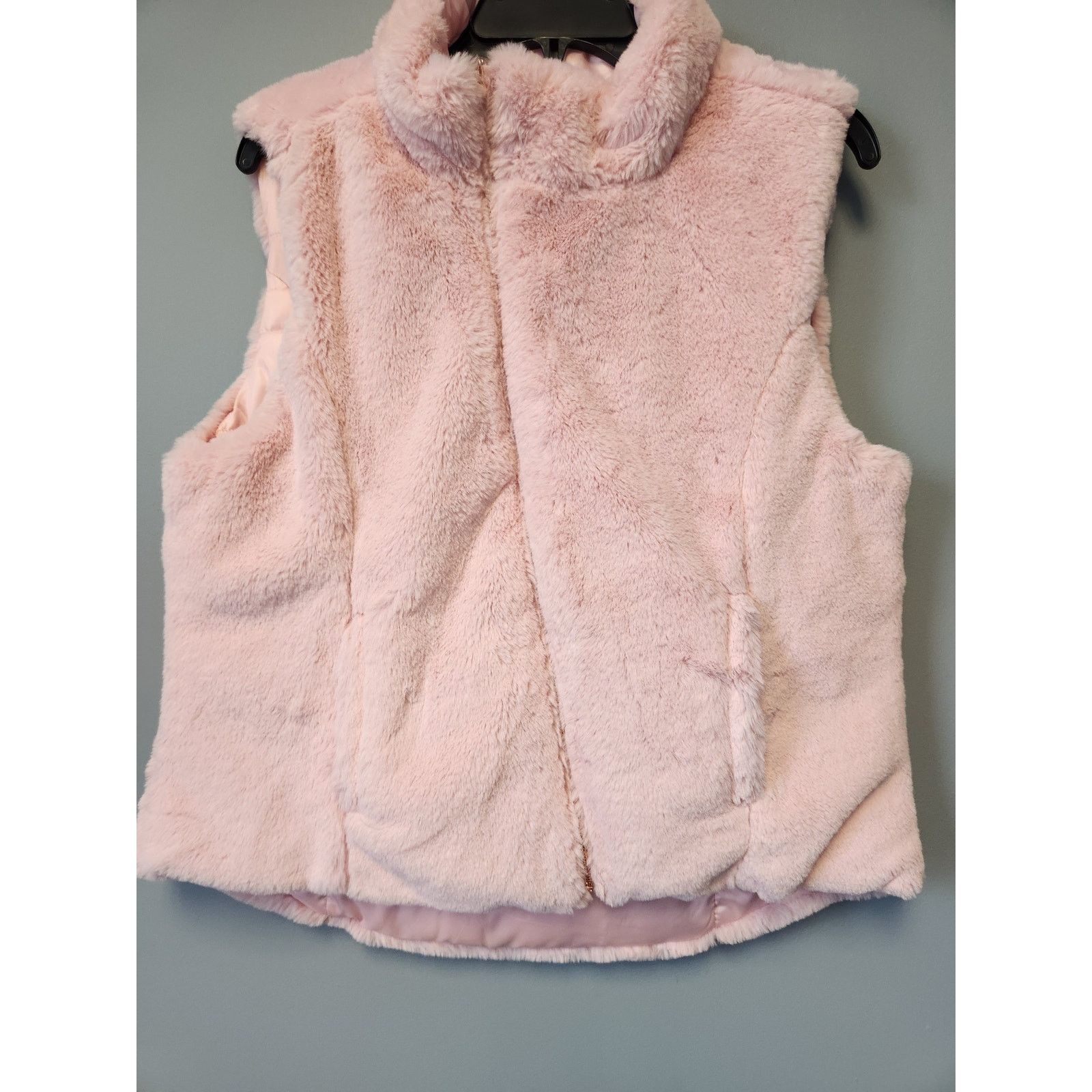 Other NWOT Justice Reversible Faux Fur Puffer Vest 14/16 Pink Size XXL / US 16-18 / IT 52-54 - 1 Thumbnail