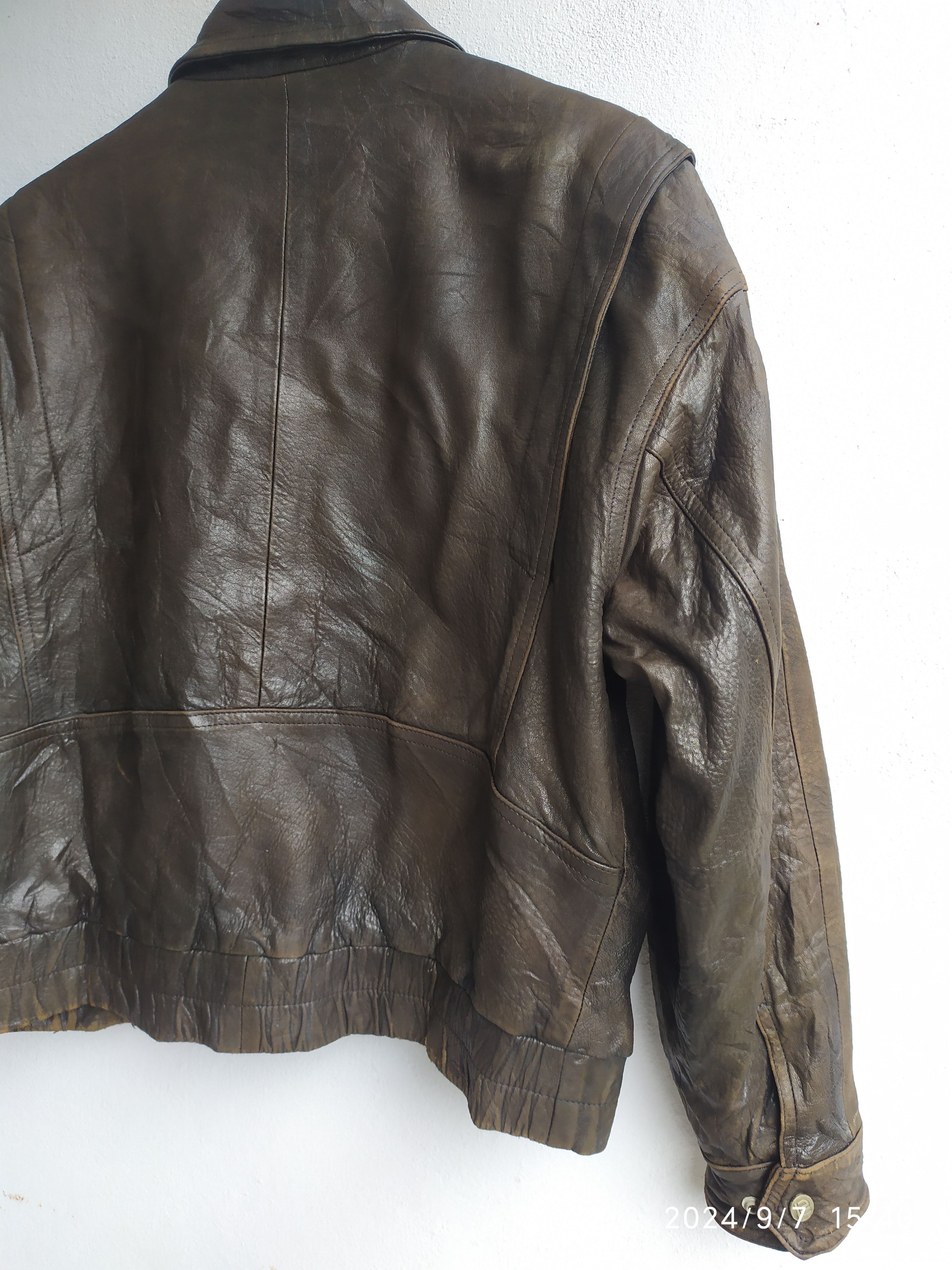 Vintage Vintage Robert Comstock Bikers Leather Jacket Size US L / EU 52-54 / 3 - 10 Thumbnail